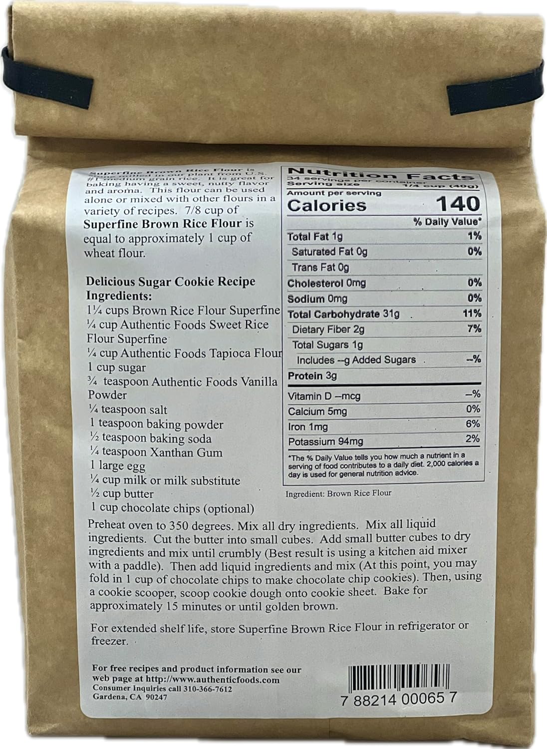 3lb-authentic-foods-superfine-brown-rice-flour---gluten-free-non-gmo---fine-ground-for-baking-cooking-2