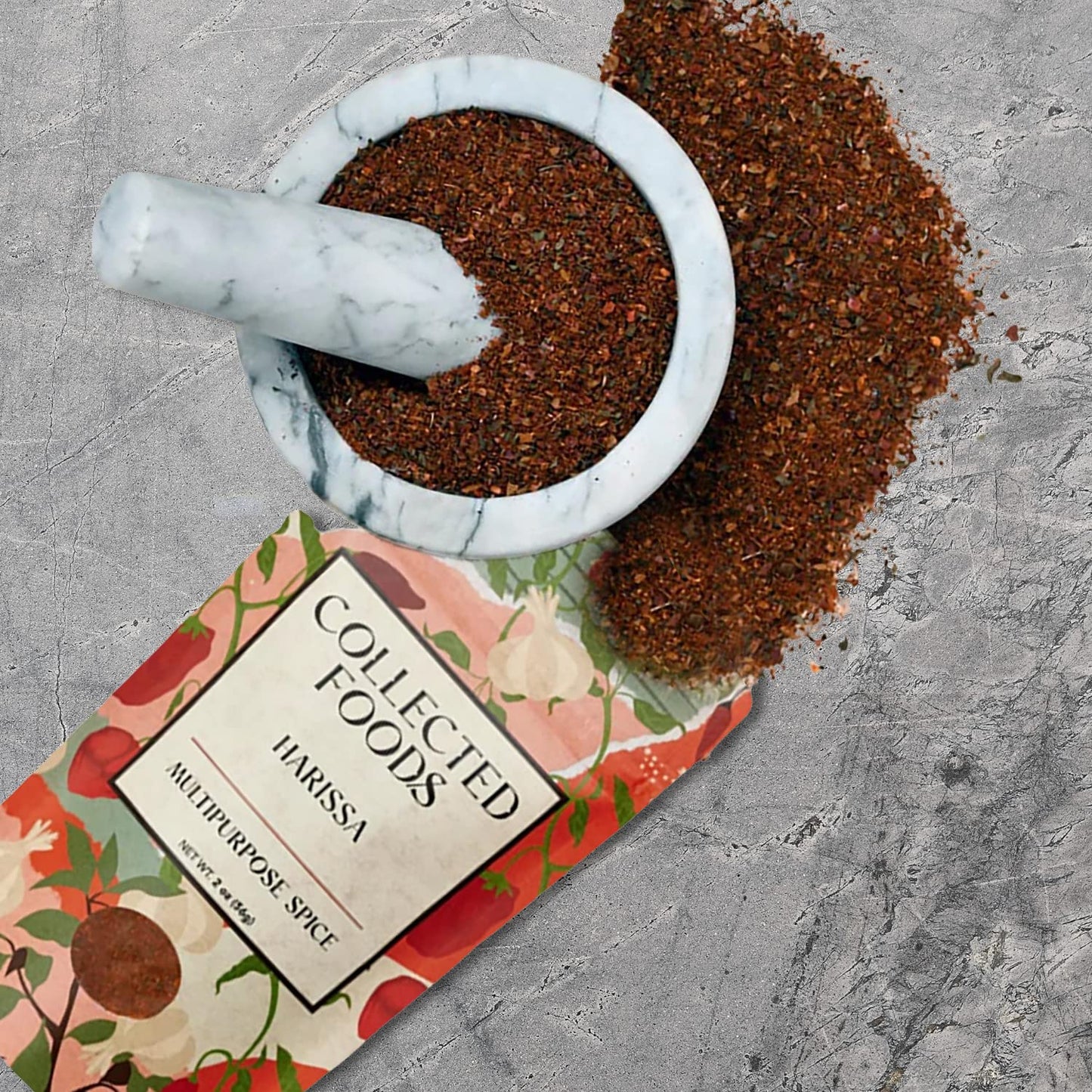 authentic-moroccan-harissa-spice-blend-powder---small-batch-hand-crafted-harissa-seasoning---2-oz-package-by-collected-foods-7