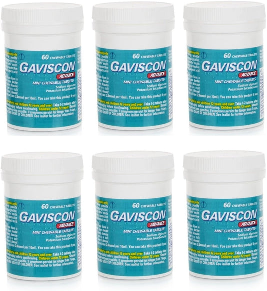6-packs-of-gaviscon-advance-chewable-peppermint-tablets---60-tablets-per-pack-for-heartburn-relief-1