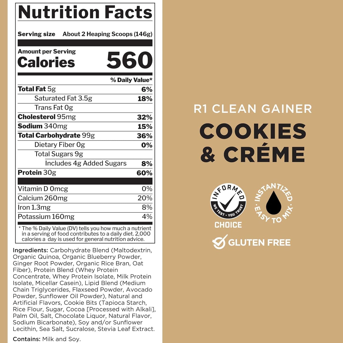 r1-clean-gainer---high-protein-lean-gain-formula-with-560-calories-30g-protein-over-90g-carbs---cookies-crme-flavor-6