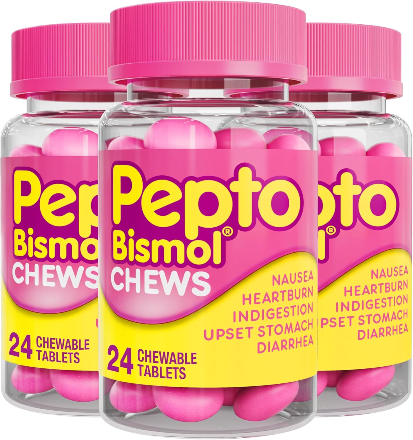 pepto-bismol-chews-for-fast-digestive-relief-72-total-chews-nausea-heartburn-indigestion-upset-stomach-diarrhea-3-packs-of-24-1