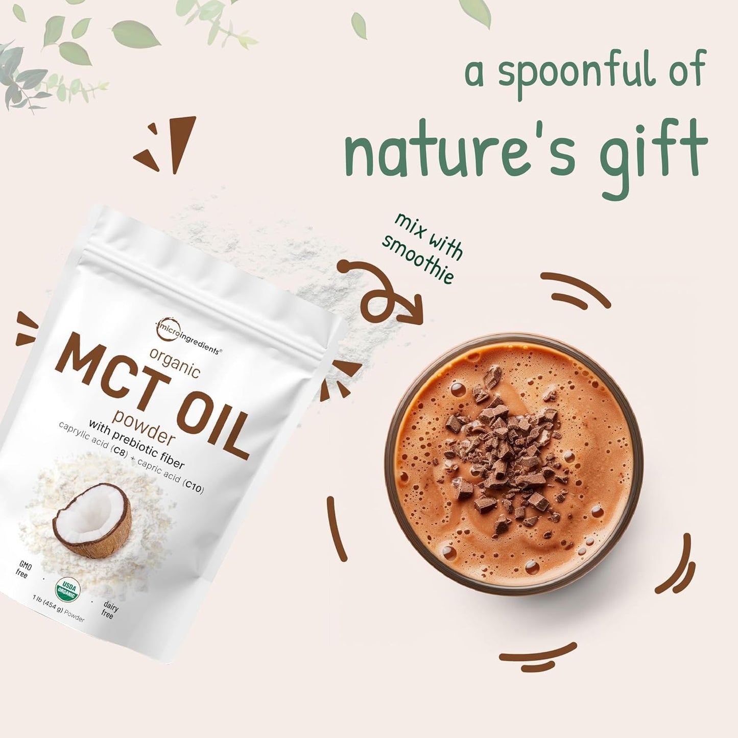 organic-mct-oil-powder-with-prebiotic-fiber---1lb-16oz---fast-body-brain-fuel---c8-mct-oil-coffee-creamer---non-gmo-keto-vegan-7
