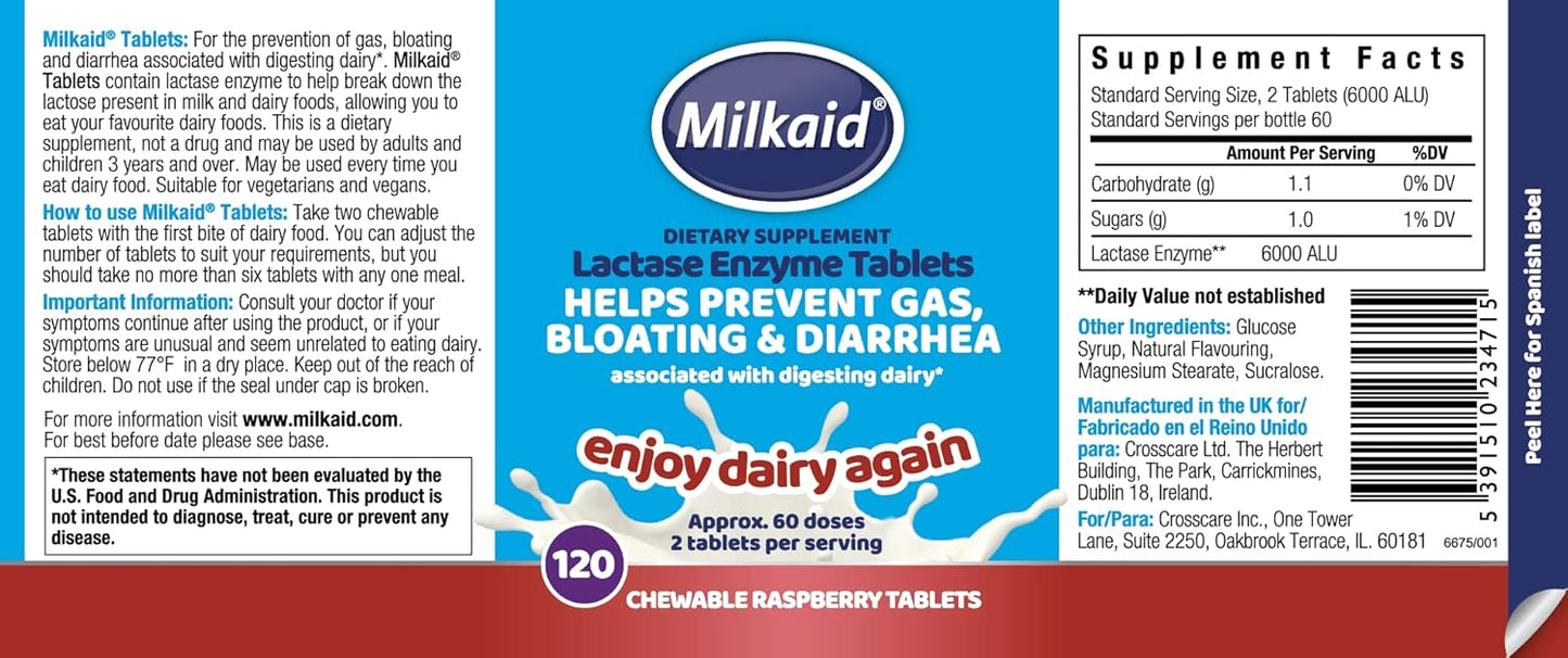 lactase-enzyme-drops-tablets-for-lactose-intolerance-relief---prevents-gas-bloating-diarrhea---dairy-digestive-supplement---05-fl-oz-120-raspberry-flavored-tablets-6