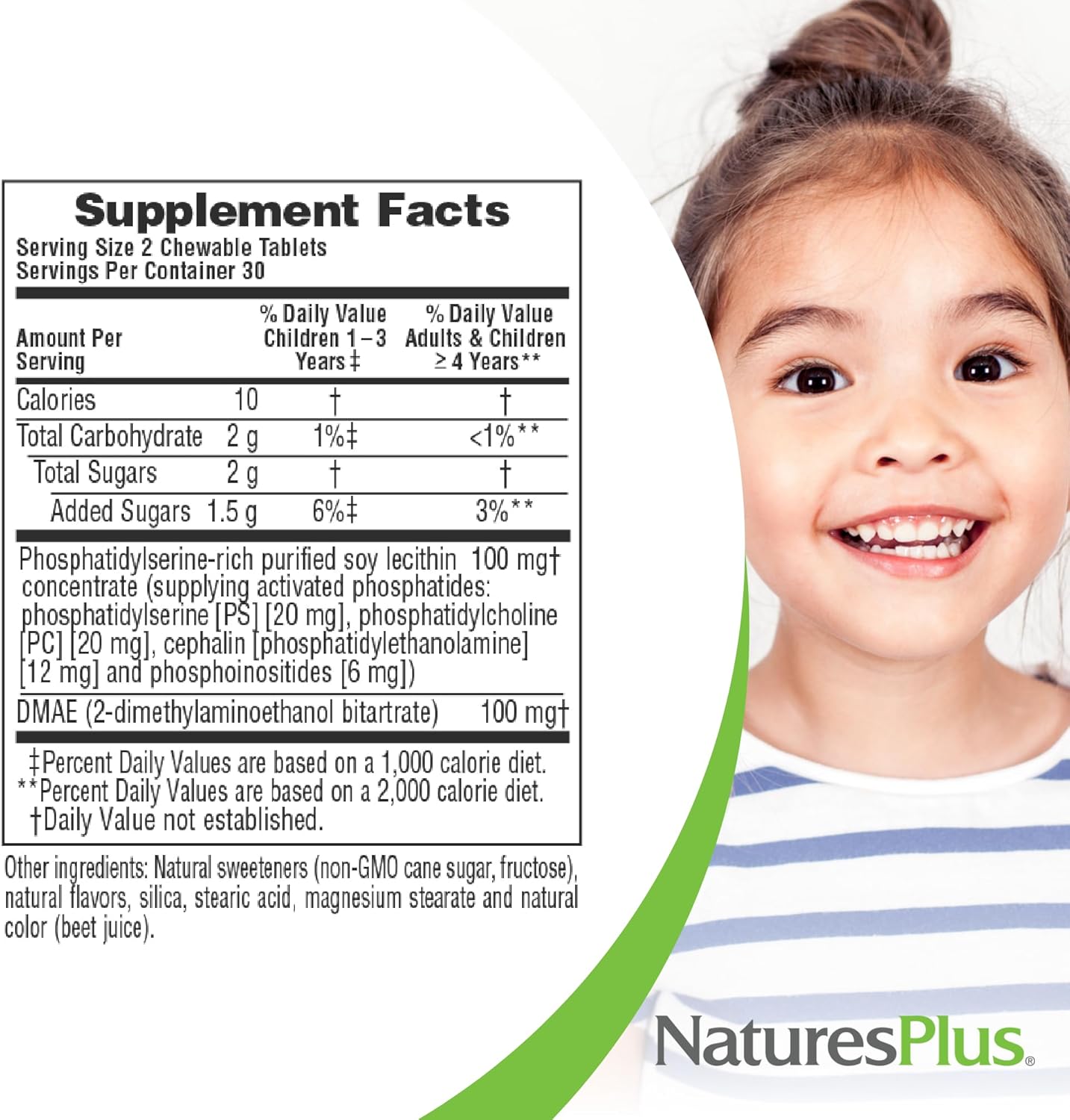 childrens-brain-health-chewable-supplement---naturesplus-pedi-active-leci-ps-dmae-complex---60-tablets---mixed-berry-flavor---vegetarian-gluten-free---30-servings-4