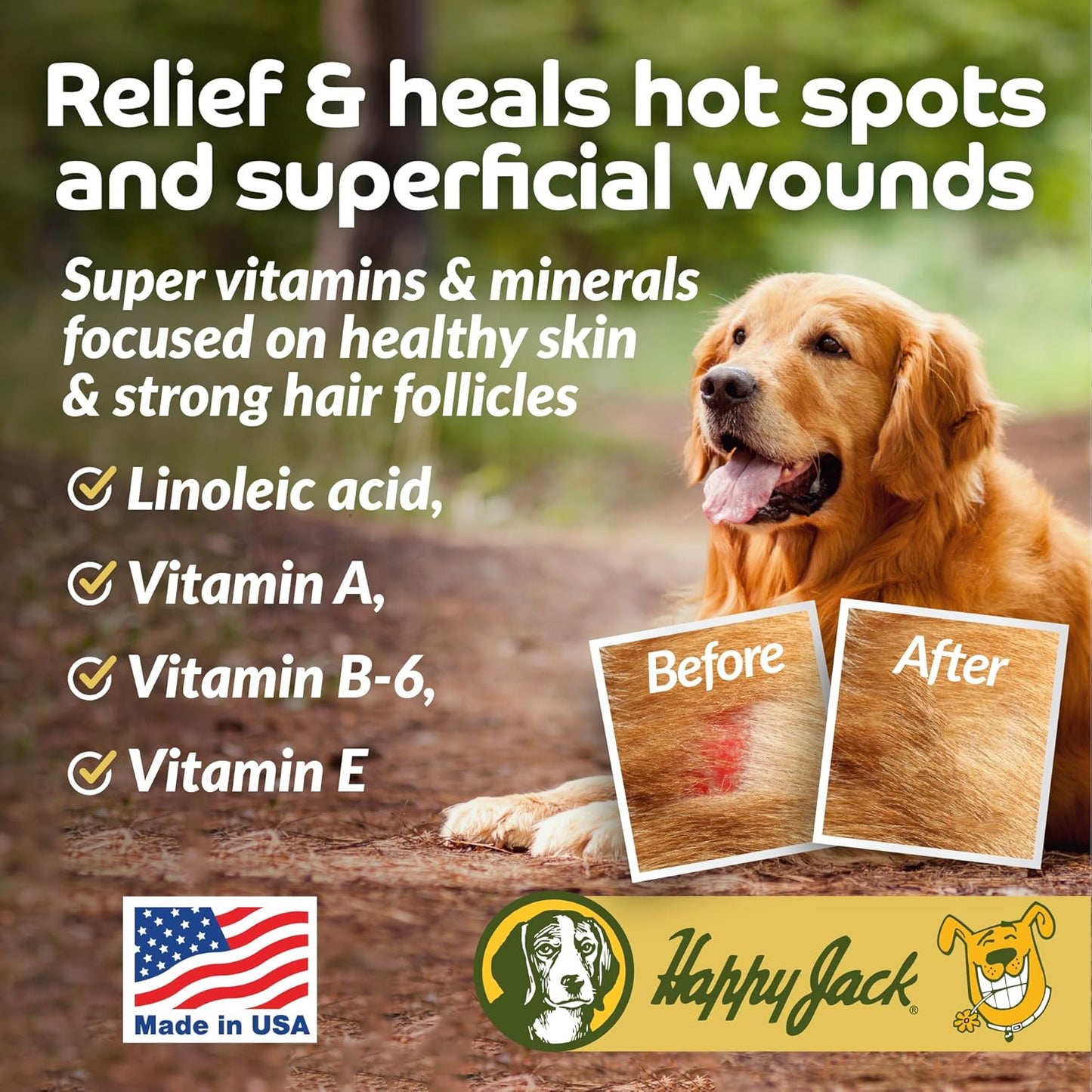 skin-and-coat-supplement-for-dogs-cats---happy-jack-dermaplex-14oz---promotes-hair-growth-for-pets-with-eczema-hot-spots-mange-infections-and-wounds-2