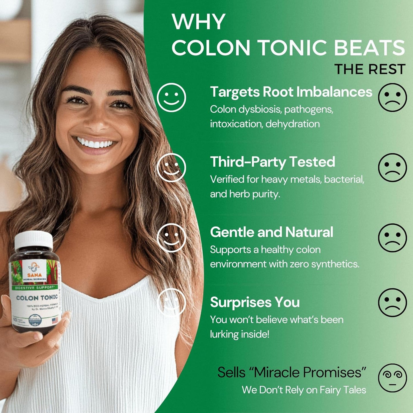 Sana Herbal Sciences Herbal Laxative Pills - Gentle Daily Stool Softeners for Colon & Candida Cleanse, Constipation Relief - Cascara Sagrada & Fennel Blend for Men & Women - 60 Natural Poop Pills - Espot.com.au