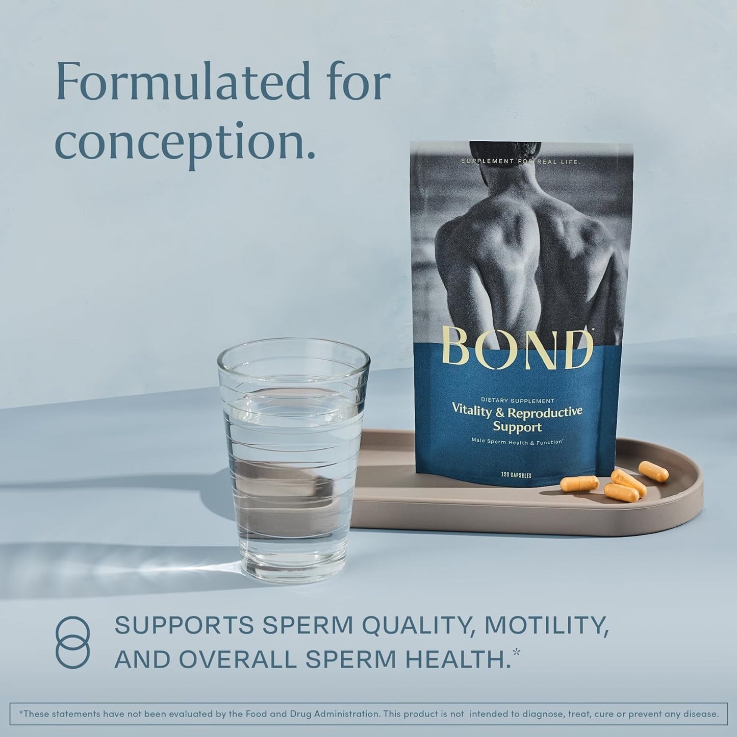 Male Fertility Supplement with CoQ10, Vitamins, and Antioxidants - Supports Conception, Wellness, and Vitality - 120 Capsules - Espot.com.au