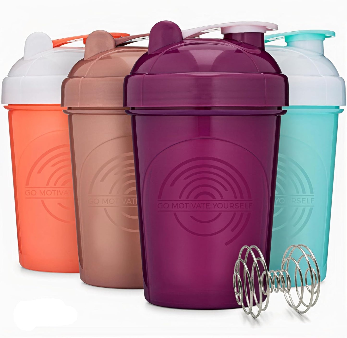 set-of-4-gomoyo-shaker-bottles-with-agitator-5-protein-funnels-with-carabiner---bpa-free-dishwasher-safe-2