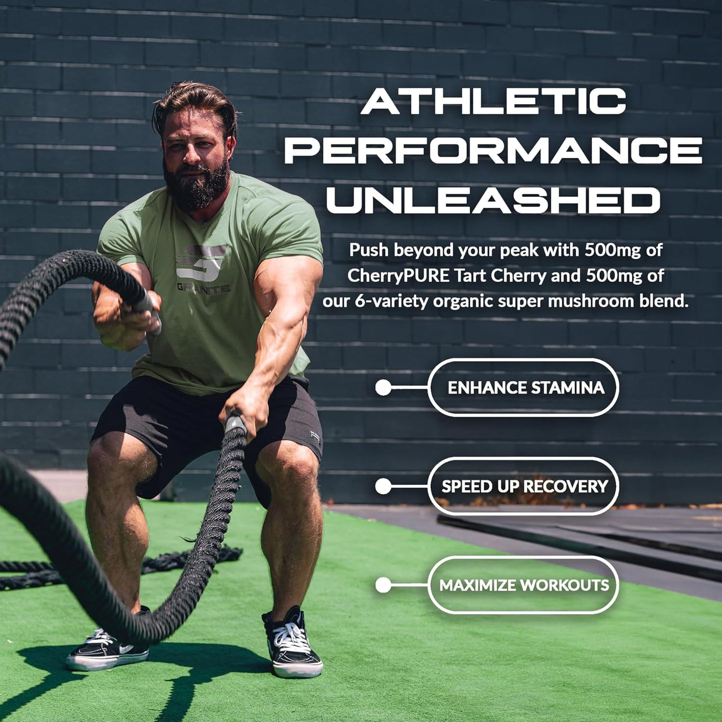 Granite Supplements Vital Shield Very Berry Greens Superfood Powder - Supports Performance, Gut Health, Immunity, & Nutrition - 30 Servings - Espot.com.au