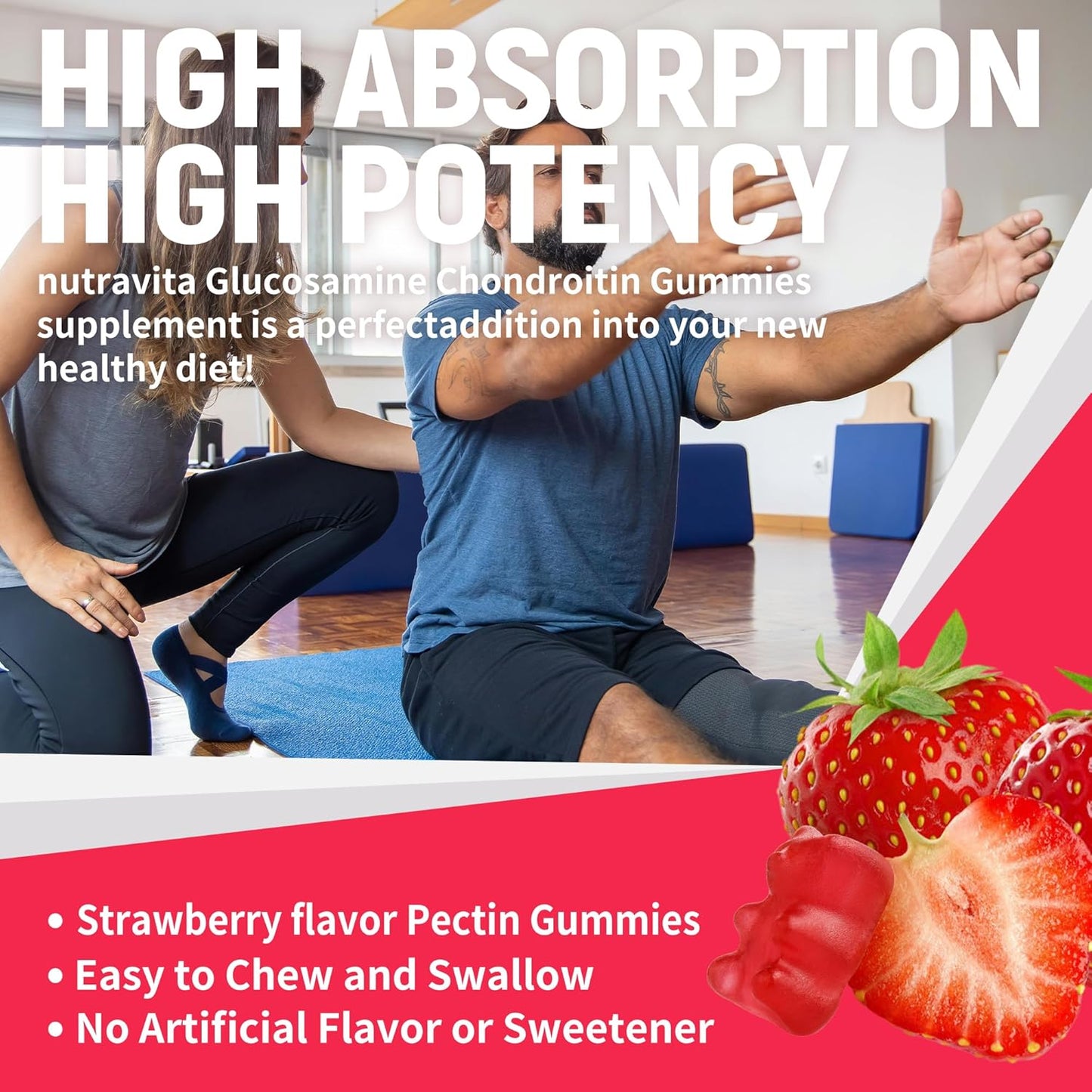 nutravita-extra-strength-glucosamine-chondroitin-gummies-with-msm-elderberry---joint-immune-support-for-adults---60-strawberry-chews-6
