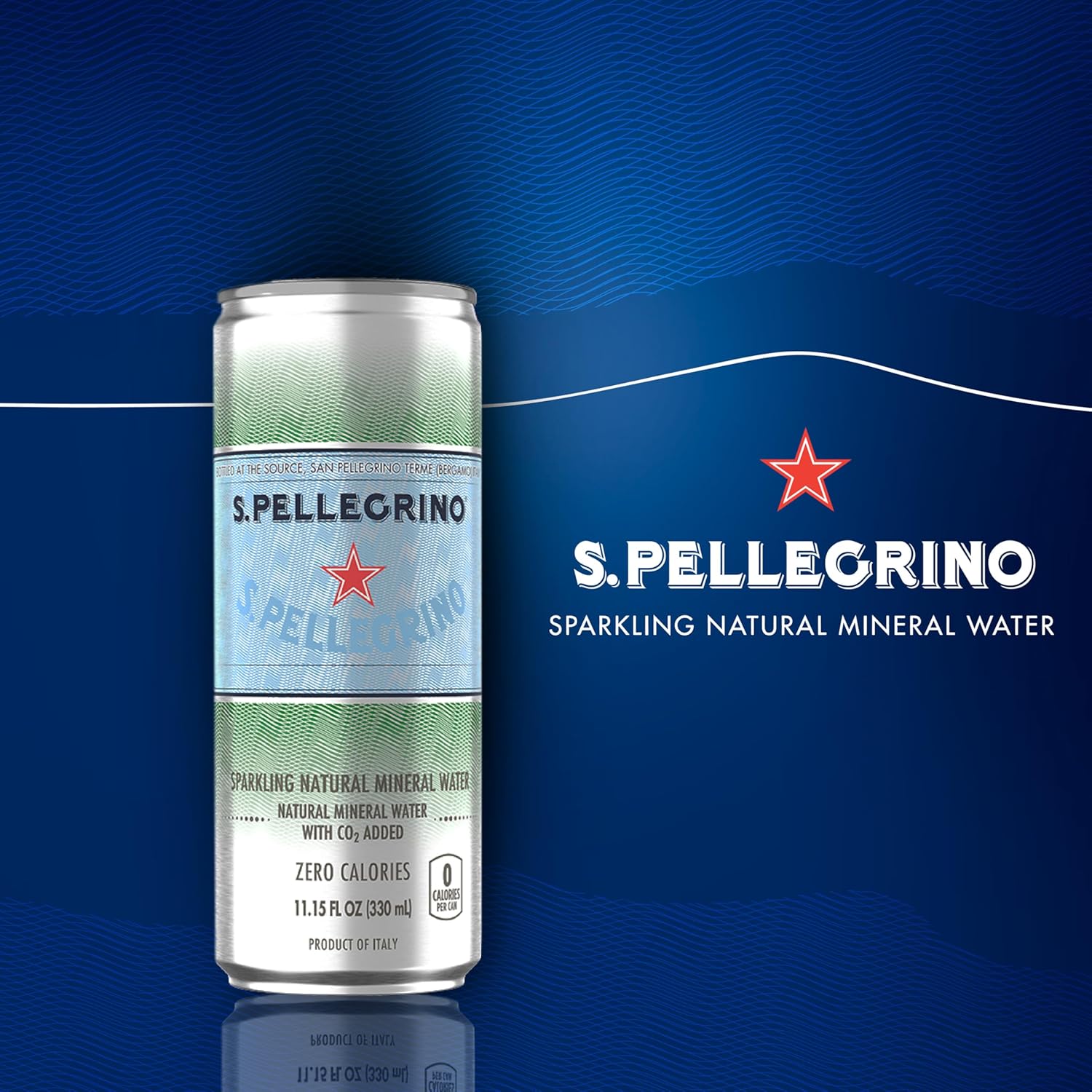 S.Pellegrino Sparkling Natural Mineral Water, 11.15 Fl. Oz, Pack of 24 - Unflavored Refreshing Drink - Espot.com.au