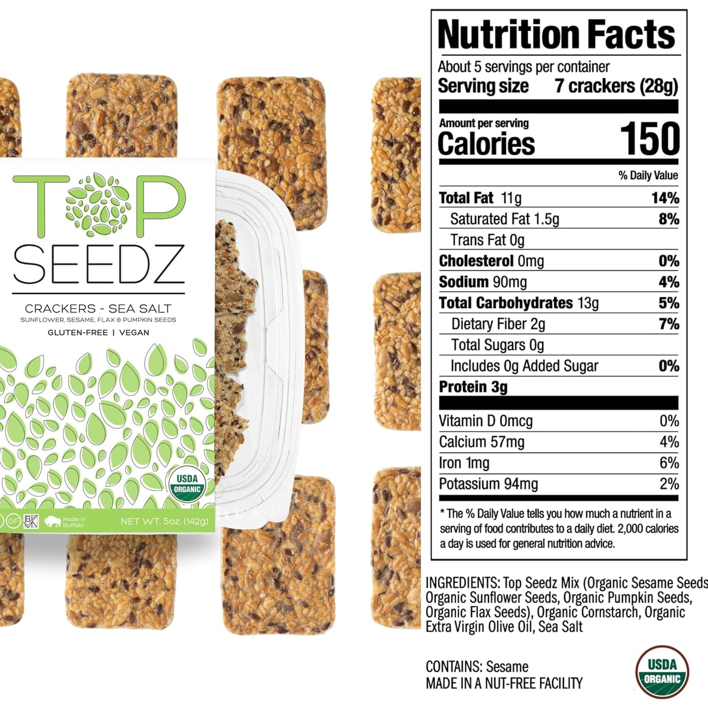 6-pack-of-top-seedz-certified-organic-sea-salt-seed-crackers---gluten-free-vegan-5oz-healthy-crackers-with-plant-based-protein-sunflower-flax-sesame-pumpkin-seed-mix-3