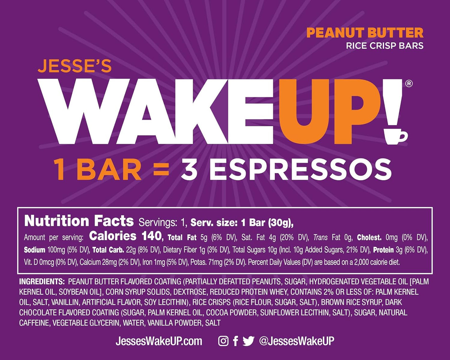 caffeinated-peanut-butter-protein-bars---gluten-free-vegetarian-high-caffeine-content---boost-focus-and-clarity---kosher---6-pack-5