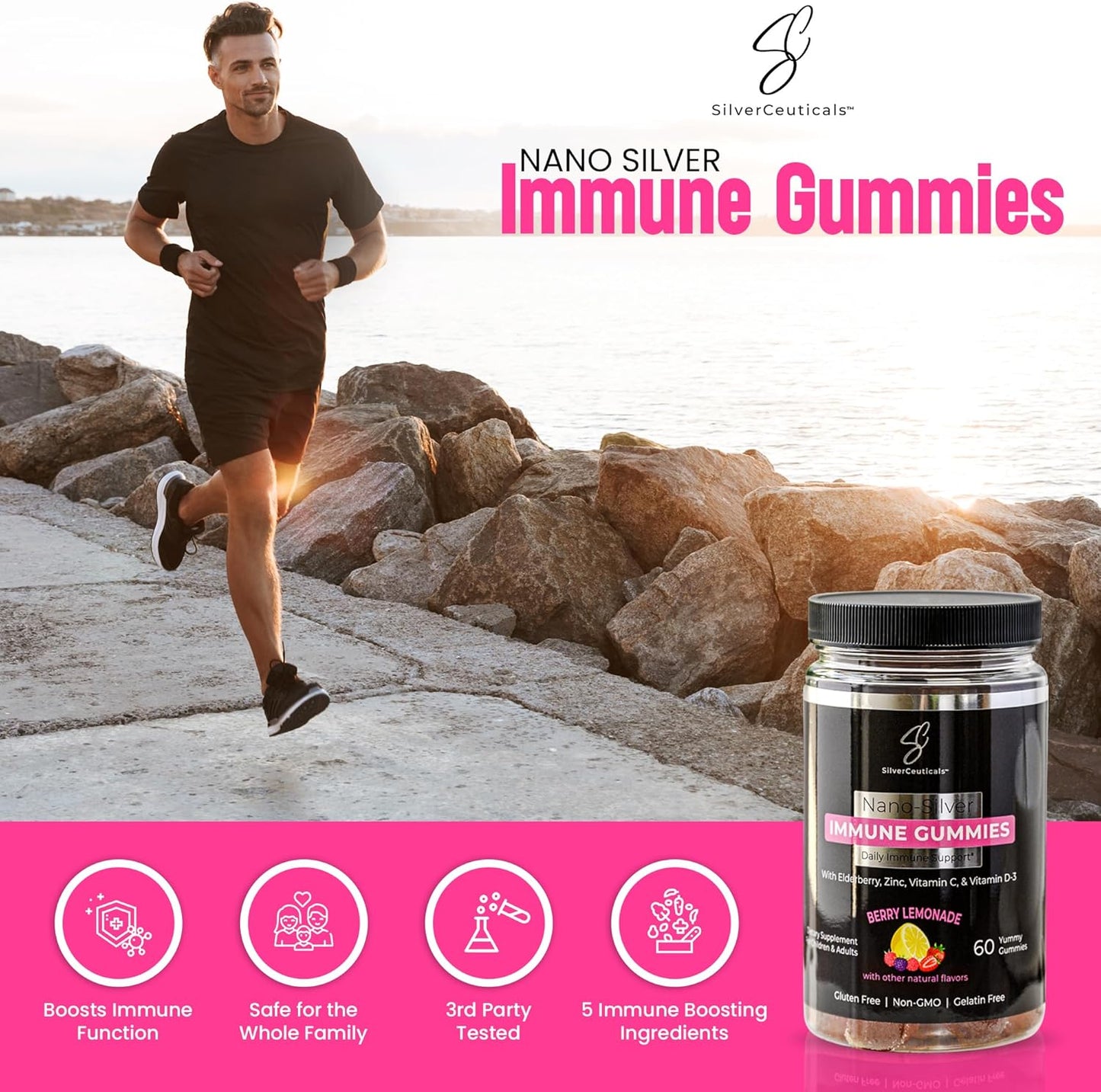 immune-boosting-silverceuticals-gummies-with-elderberry-vitamin-c-d-zinc---supports-health-for-kids-adults---nano-colloidal-silver---gluten-gelatin-free---berry-lemonade-flavor---60-count-7