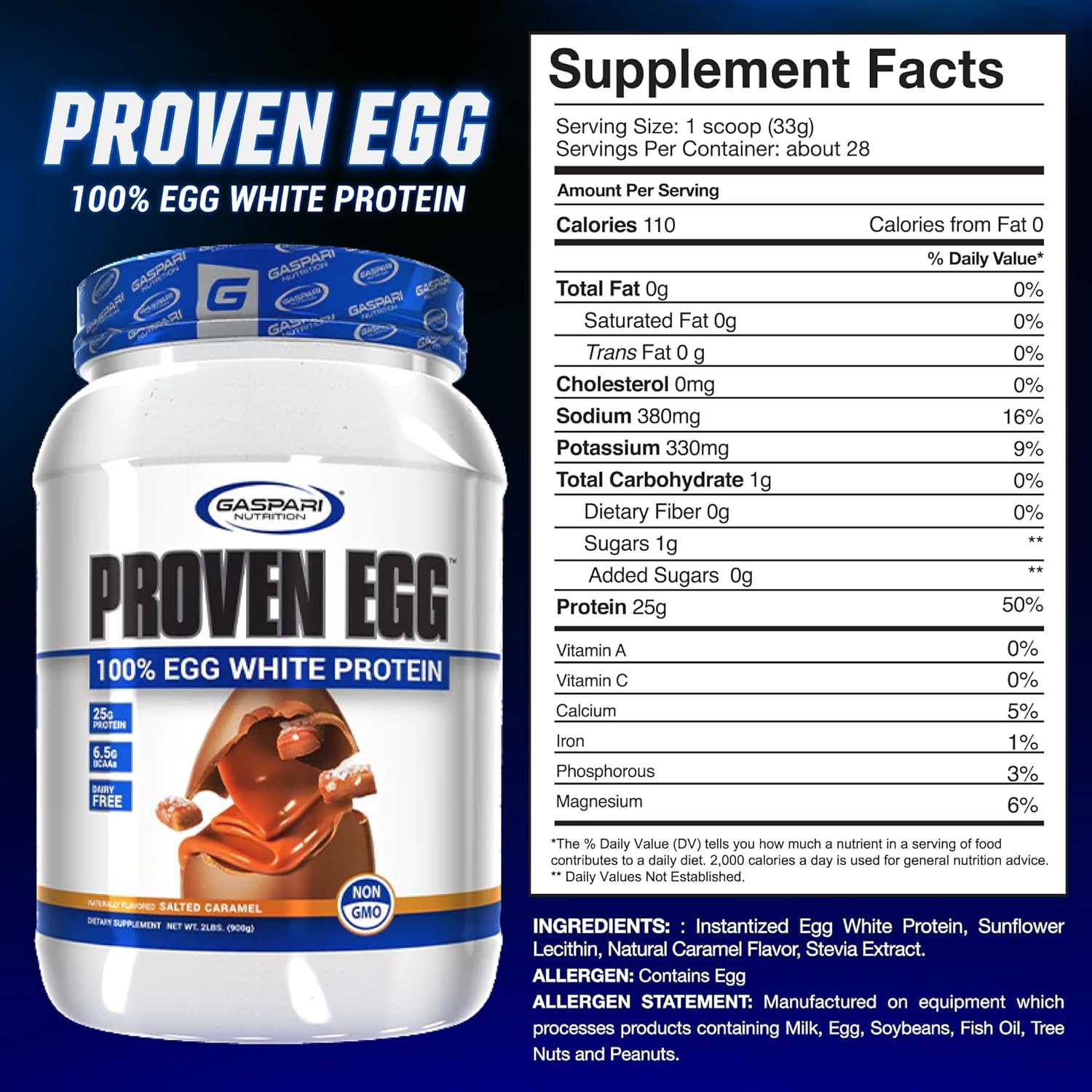 gaspari-nutrition-proven-egg-white-protein-powder---25g-protein-keto-friendly-dairy-lactose-soy-free---salted-caramel-flavor---2-lbs-2