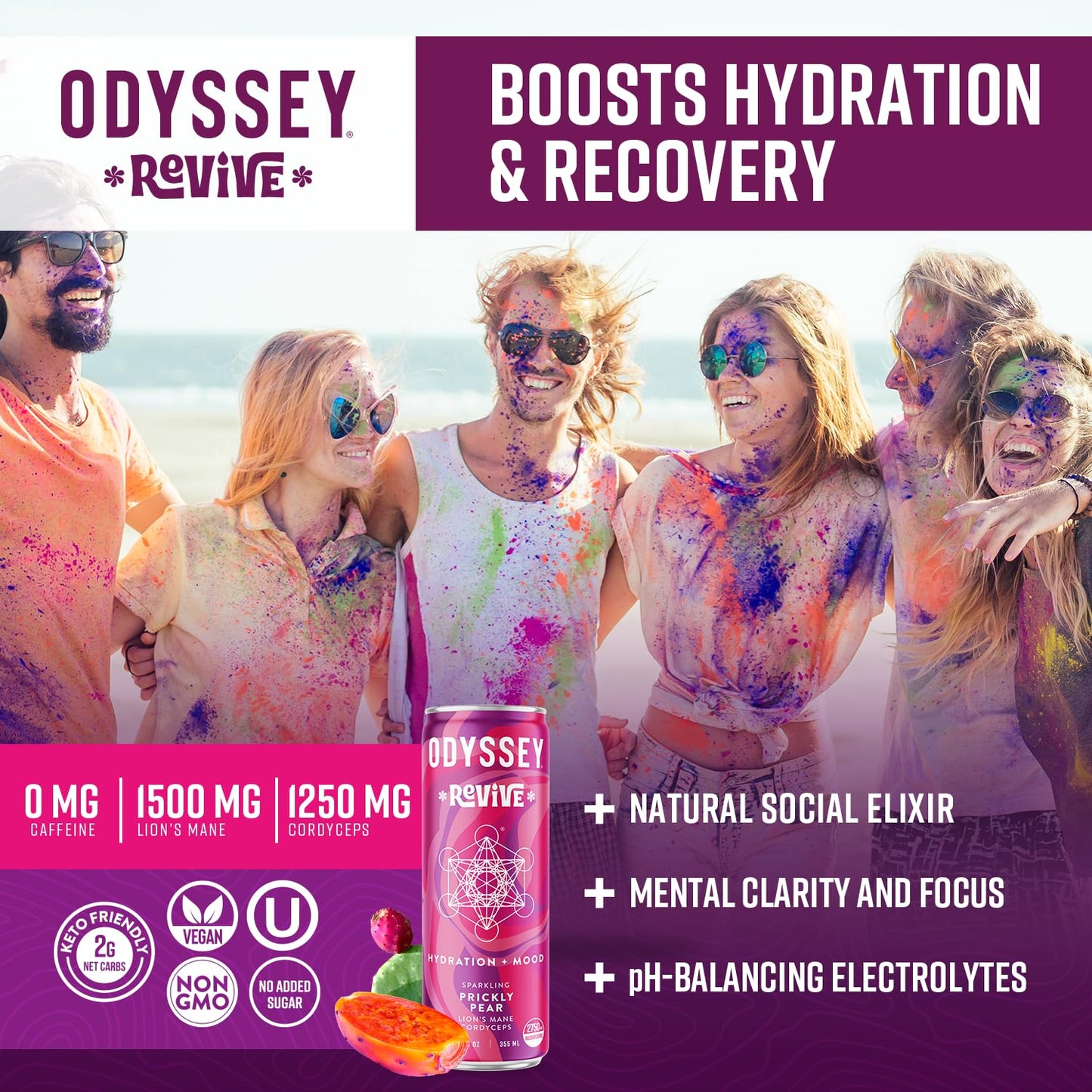 revive-sparkling-hydration-drink-with-theanine-lions-mane-cordyceps-electrolytes---caffeine-free-energy-vegan-non-gmo---prickly-pear-flavor-12-oz-12-pack-6