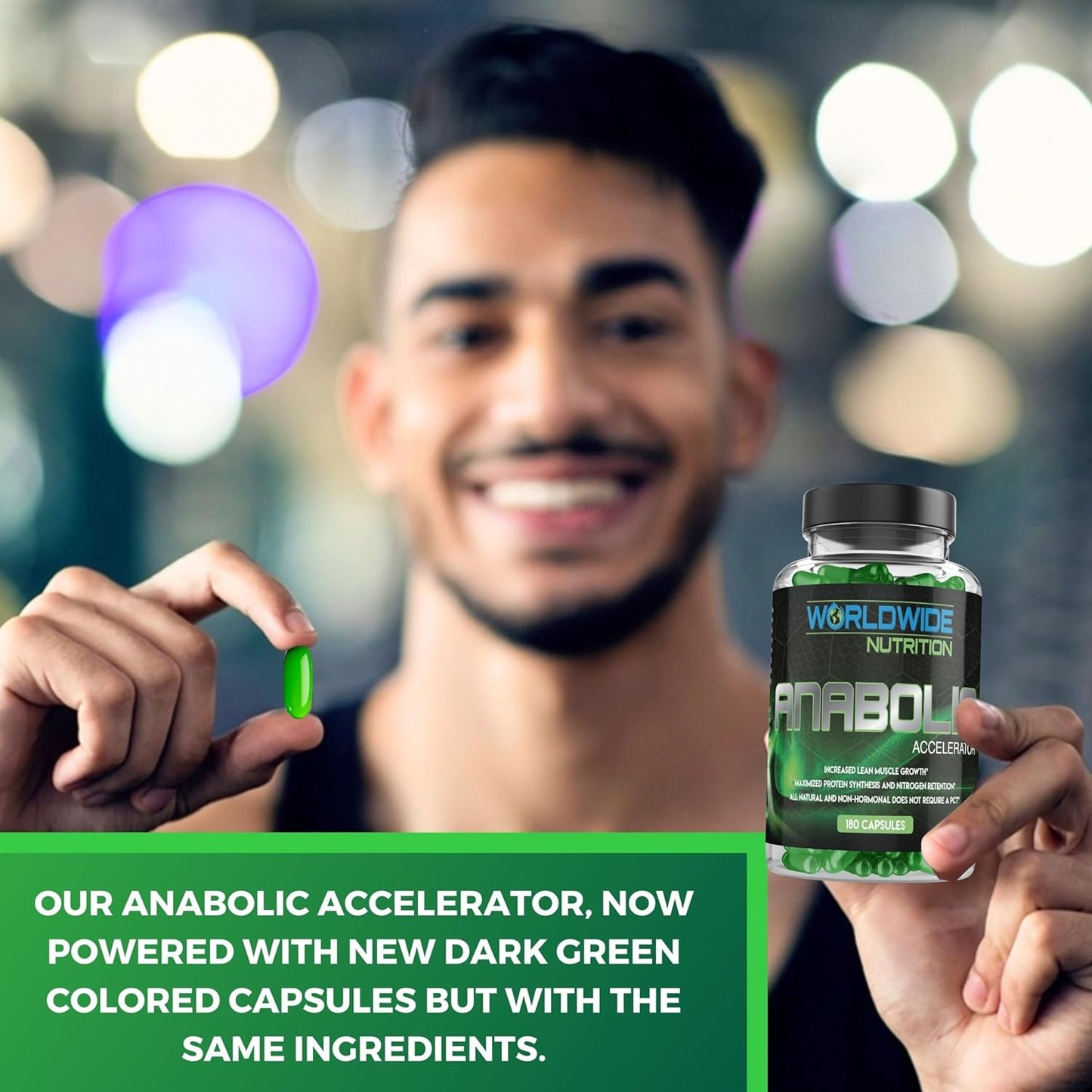 Anabolic Accelerator Vitamin Supplement for Men - Boost Growth, Strength & Energy - Muscle Builder & Cortisol Blocker - 180 Count - Espot.com.au