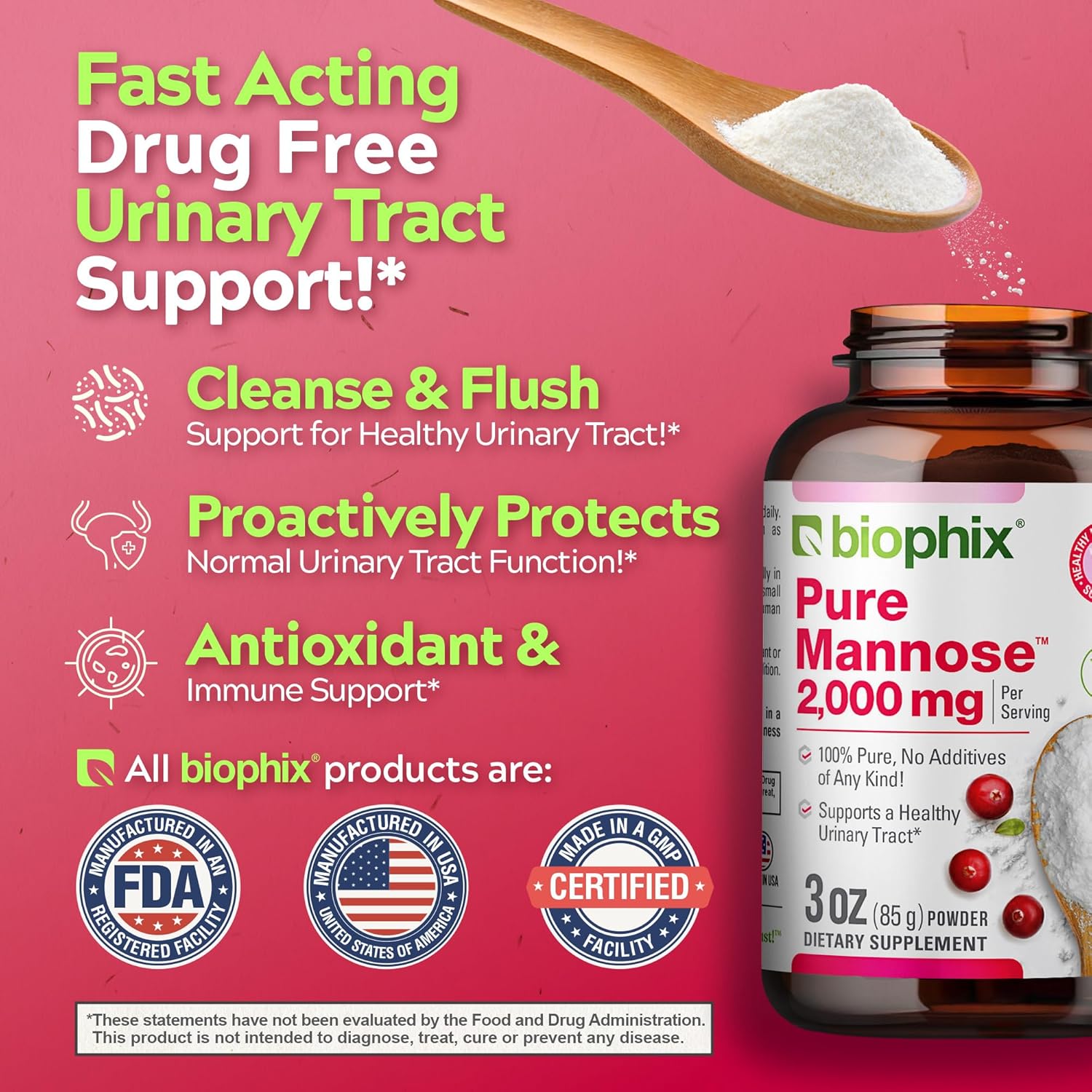 biophix-pure-mannose-powder-2000mg---3-oz-85g---promotes-urinary-bladder-tract-health-5