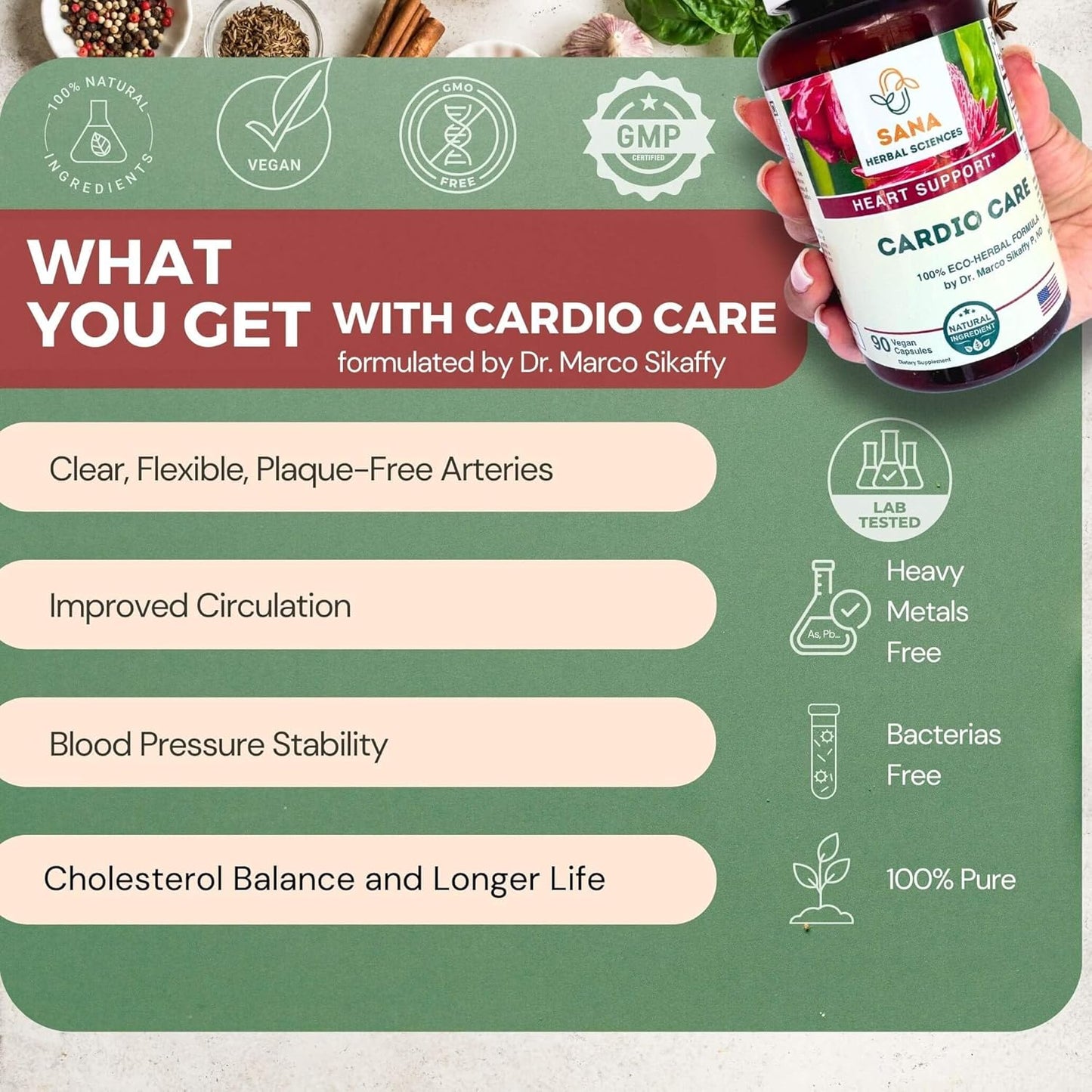 Organic 15-Day Full Body Detox Supplement with Liver Cleanse & Artery Plaque Removal - Dr. Marco Sikaffy's All-Natural Wellness Formula - Easy-to-Swallow Capsules for Colon Cleanse - Espot.com.au
