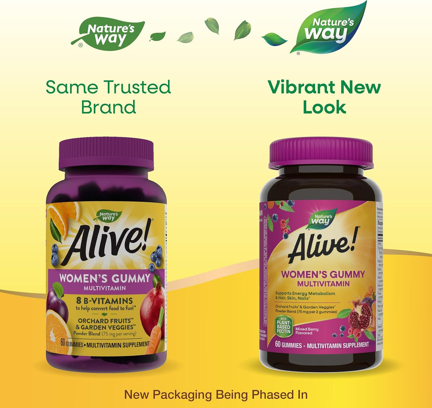 Nature's Way Alive! Women’s Gummy Multivitamin - 16 Vitamins & Minerals for Energy Metabolism, Hair Skin & Nails - Vegetarian, Mixed Berry Flavored - 60 Gummies - Espot.com.au