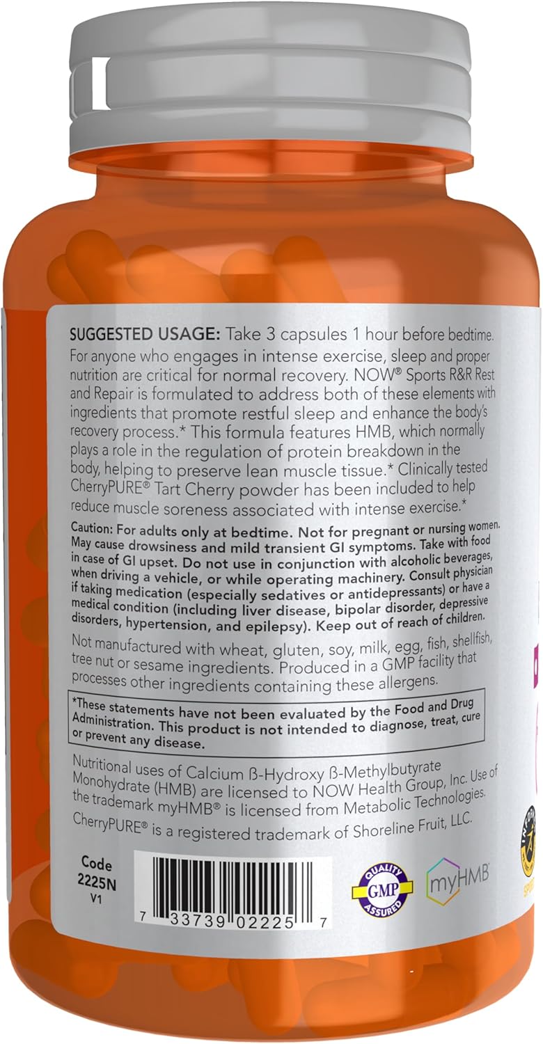 now-sports-nutrition-rr-rest-and-repair-capsules---recovery-and-sleep-support-for-lean-mass-preservation-and-reduced-soreness---vegan-and-non-gmo---90-capsules-3