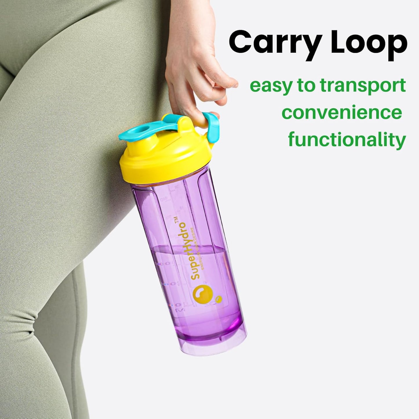 hydro-protein-shaker-bottle-set---24-oz-bpa-free-leak-proof-durable---ideal-for-travel-sports-fitness---3-pack-in-lemon-lavender-rosy-bloom-frosted-mint---men-women-friendly-6