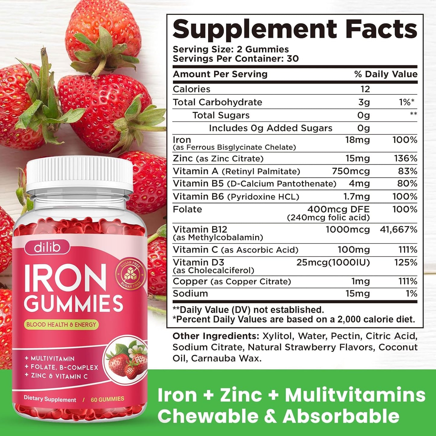 iron-gummies-with-multivitamin-for-men-and-women---vegan-iron-supplement-with-zinc-vitamin-b-complex-c-b12-folate---energy-support-and-blood-builder---strawberry-flavor---60-gummies-7
