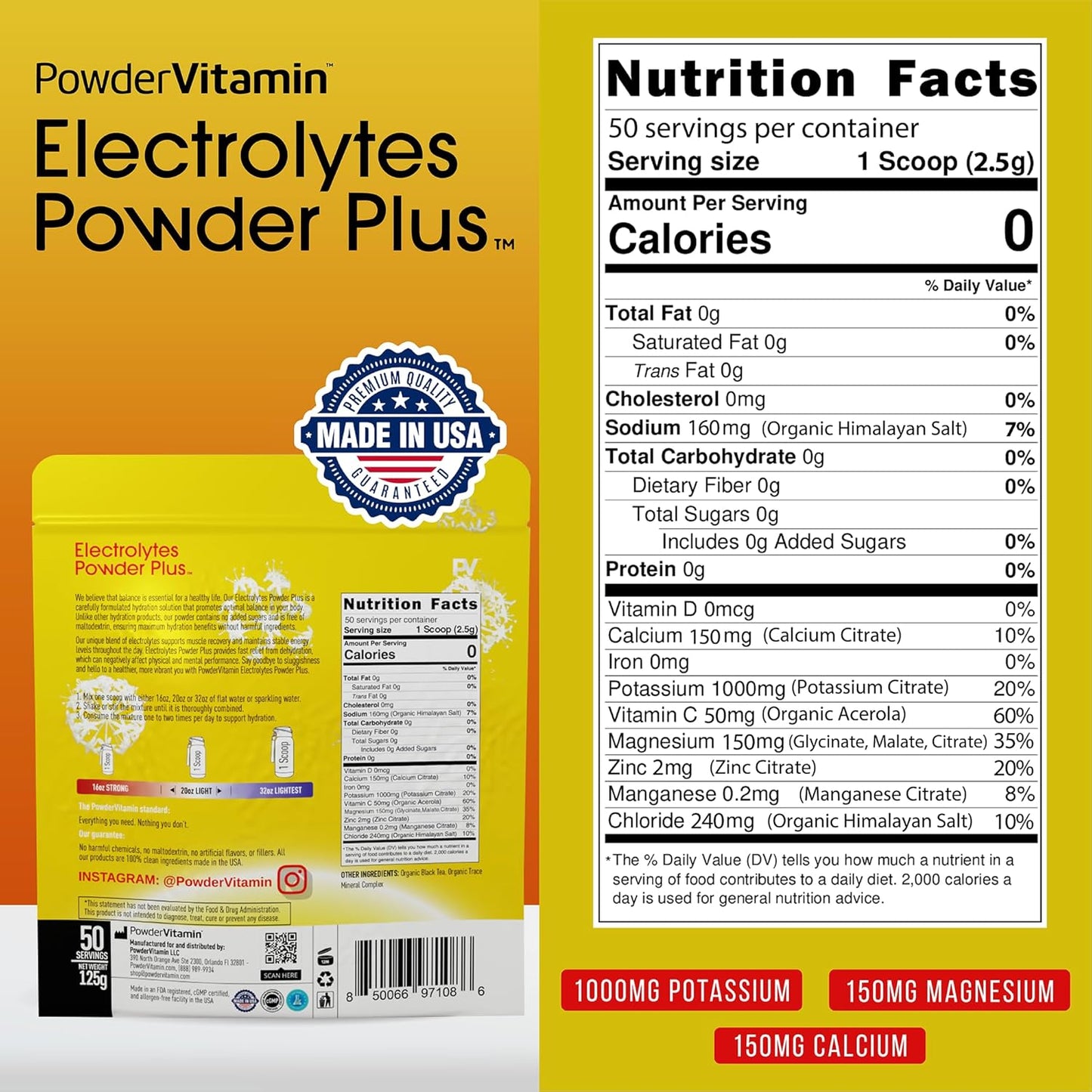 50-servings-powder-vitamin-electrolytes-unsweetened-black-tea-powder-with-pink-himalayan-salt-keto-friendly-hydration-powder---sugar-free-1000mg-potassium-150mg-calcium-150mg-magnesium---no-stevia-3
