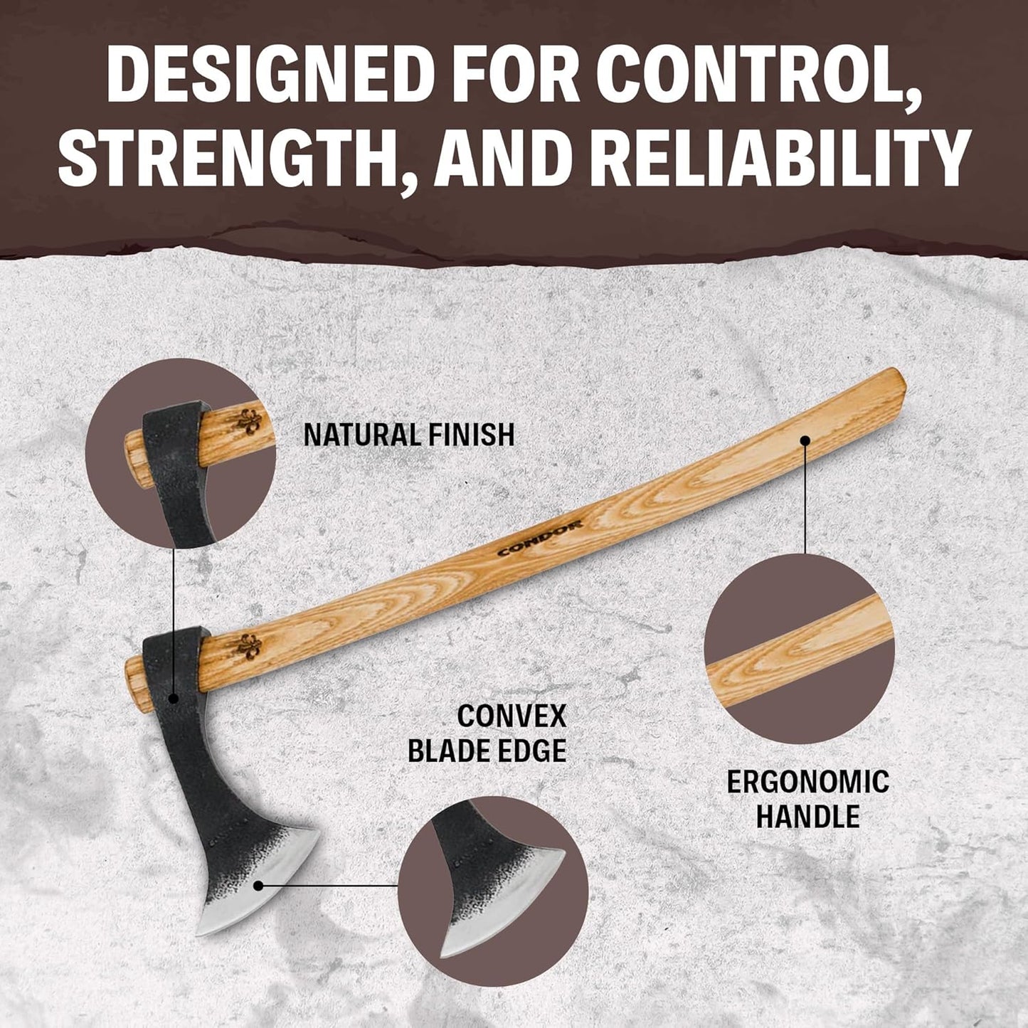 condor-tool-knife-francisca-throwing-axe---handcrafted-hatchet-with-leather-sheath---high-carbon-steel-blade---hickory-handle---66in---198oz-4