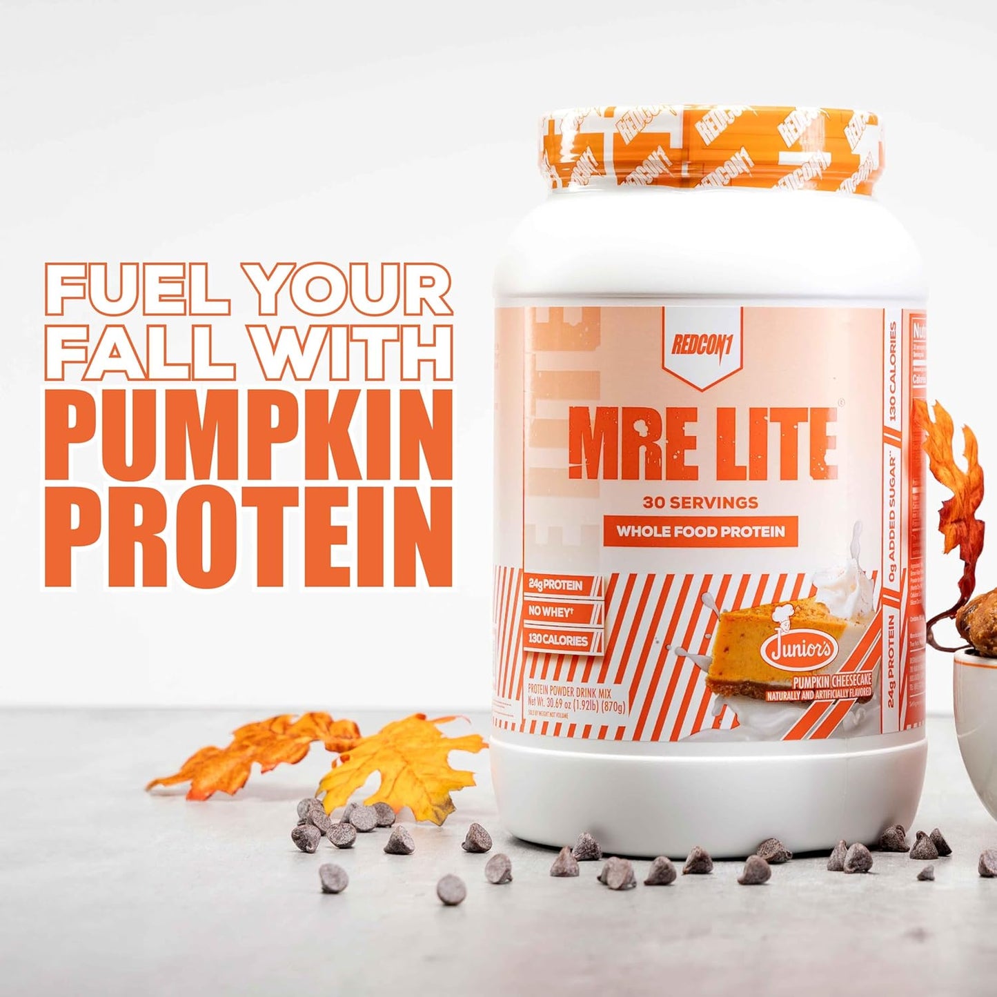 redcon1-mre-lite-junior-whole-food-protein-powder---pumpkin-cheesecake-flavor-low-carb-whey-free-meal-replacement-with-animal-protein-blends-easy-to-digest-supplement-with-mct-oils-30-servings-5
