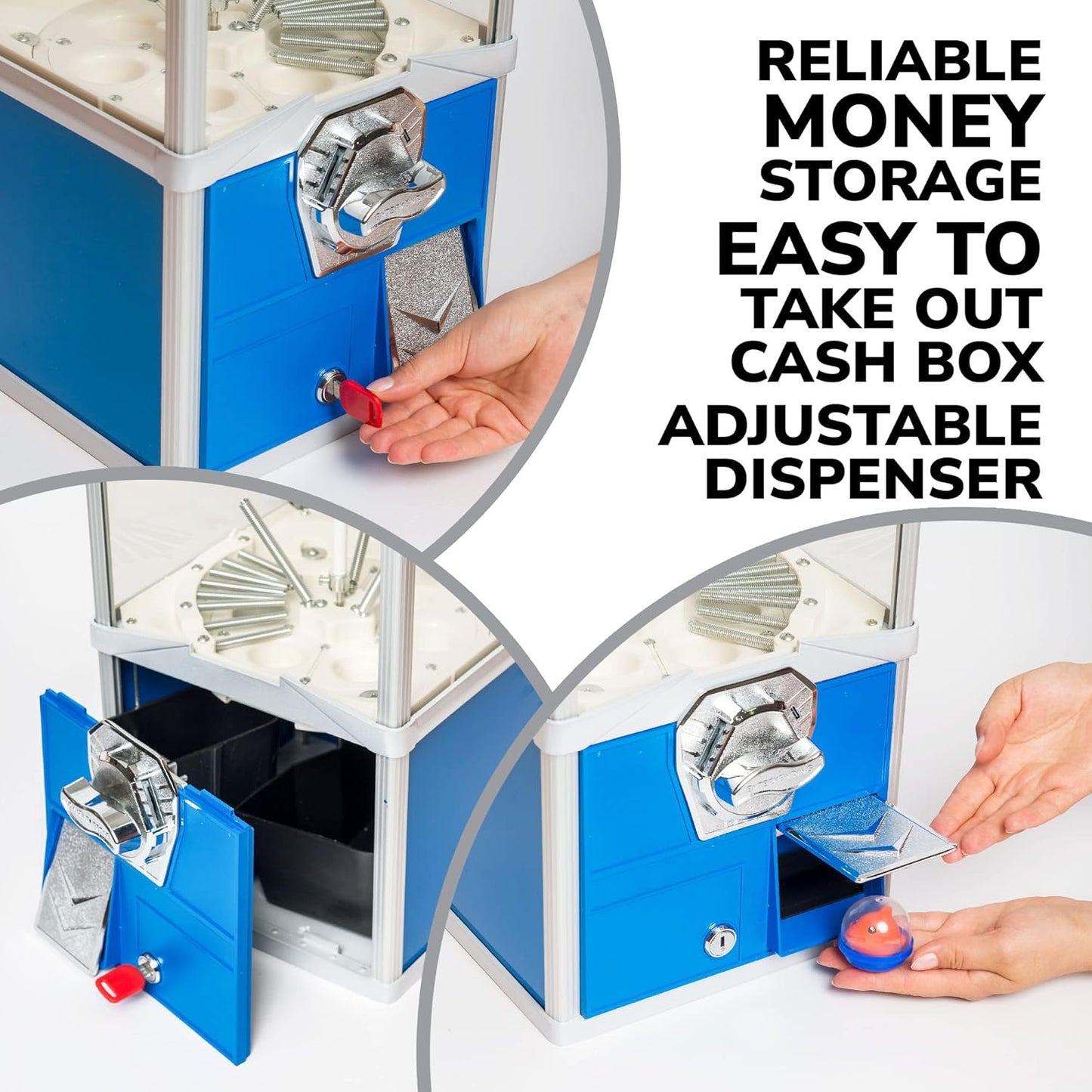 commercial-vending-machine-for-2-inch-round-capsules-gumballs-and-bouncy-balls---blue-color-5