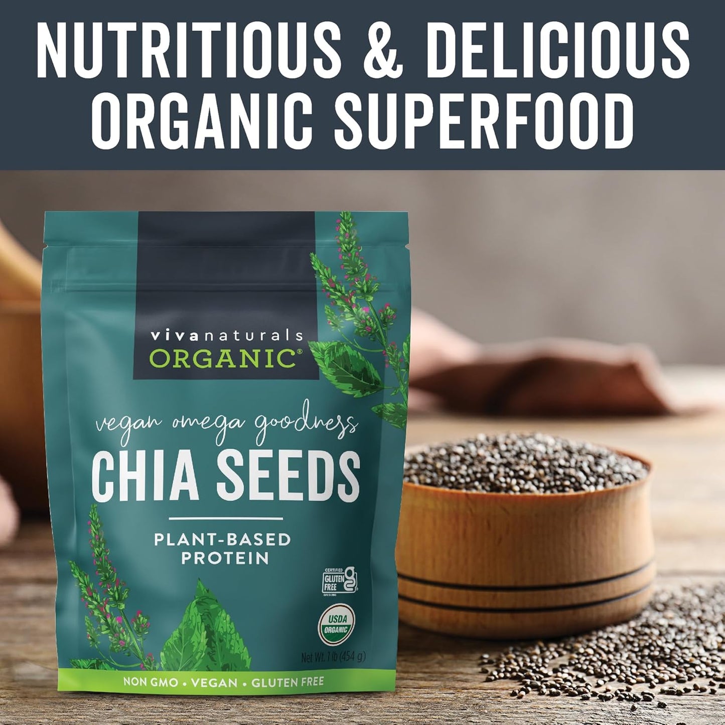 organic-black-chia-seeds-1-lbs---non-gmo-plant-based-omega-3-vegan-protein-for-smoothies-salads-pudding---bulk-size-2