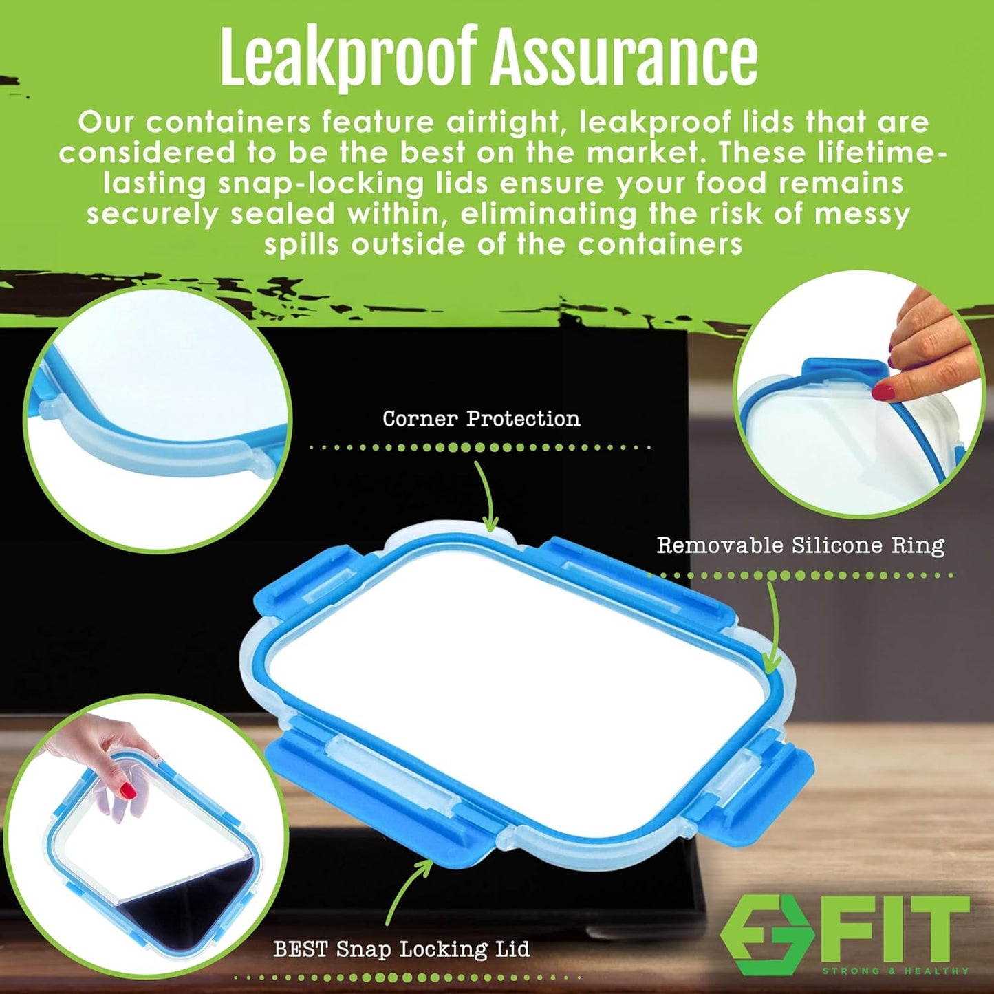 fit-strong-healthy-glass-meal-prep-containers-with-1-2-3-compartments---portion-control-lunch-container-food-storage-airtight-lids-oven-freezer-safe---leak-proof-bento-box---35-oz---blue---3-pack---bpa-free-4