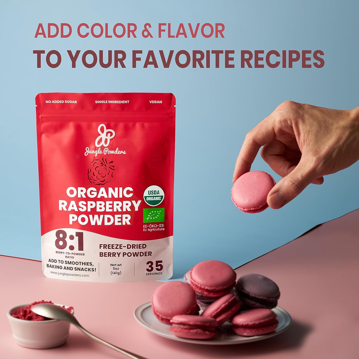 organic-jungle-powders-bundle-wild-bilberry-extract-black-red-raspberry-powders---34oz-bottle-5oz-bag---great-for-baking-smoothies-5
