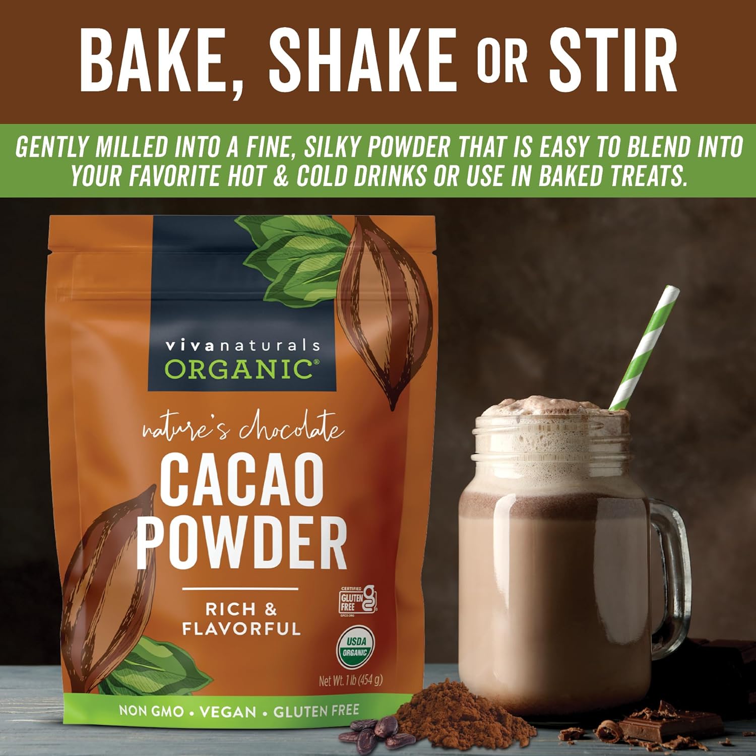 organic-cacao-powder-1lb---unsweetened-dark-chocolate-flavor-for-baking-smoothies---non-gmo-vegan-gluten-free---454g-3