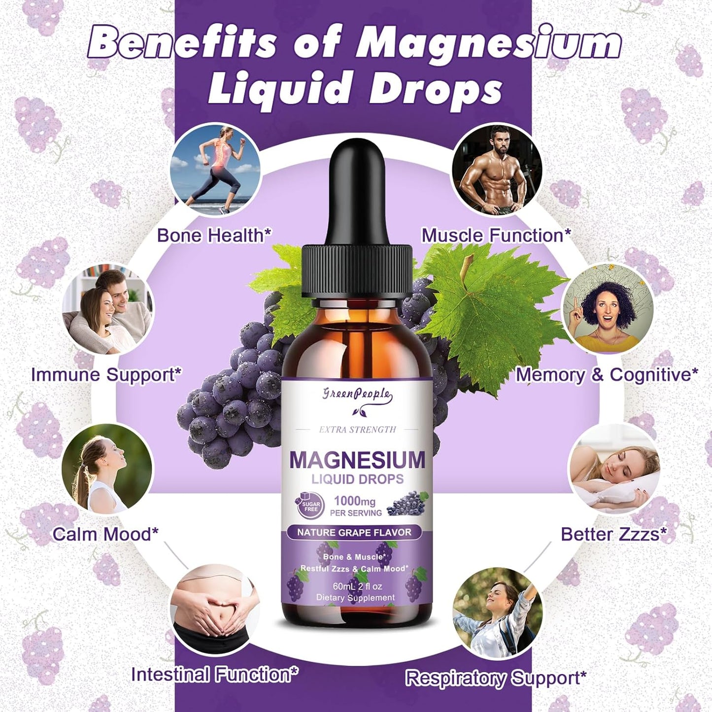greenpeople-magnesium-glycinate-liquid-drops---1000mg-5-types-liquid-magnesium-complex-with-d3-k2-b6---bone-muscle-support---sugar-free-grape-flavor---2fl-oz-2