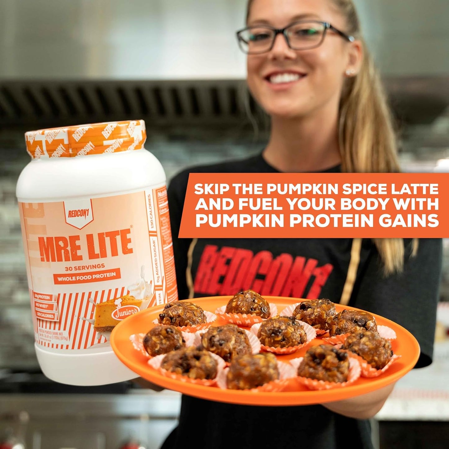 redcon1-mre-lite-junior-whole-food-protein-powder---pumpkin-cheesecake-flavor-low-carb-whey-free-meal-replacement-with-animal-protein-blends-easy-to-digest-supplement-with-mct-oils-30-servings-4