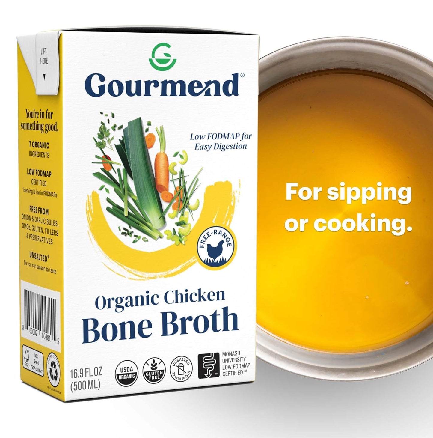 organic-unsalted-chicken-bone-broth-169oz-6-pack---low-fodmap-certified-gluten-free-filler-free-onion-garlic-bulb-free---gourmend-6