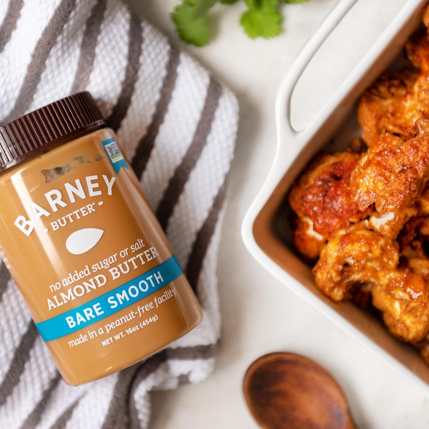 barney-butter-bare-smooth-almond-butter-16oz-jar---no-sugar-or-salt-added-skin-free-almonds-non-gmo-gluten-free-keto-paleo-vegan---no-stir-formula-3