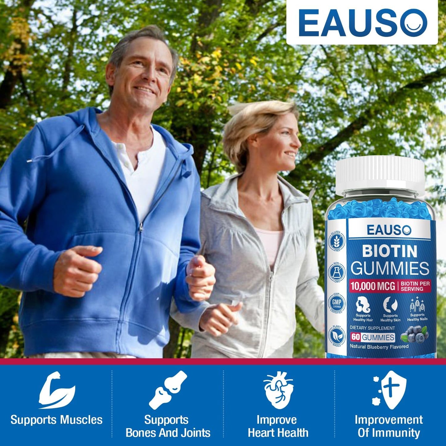 eauso-extra-strength-biotin-gummies---10000mcg-for-hair-skin-nails---60-vegan-non-gmo-gummies---health-supplement-5