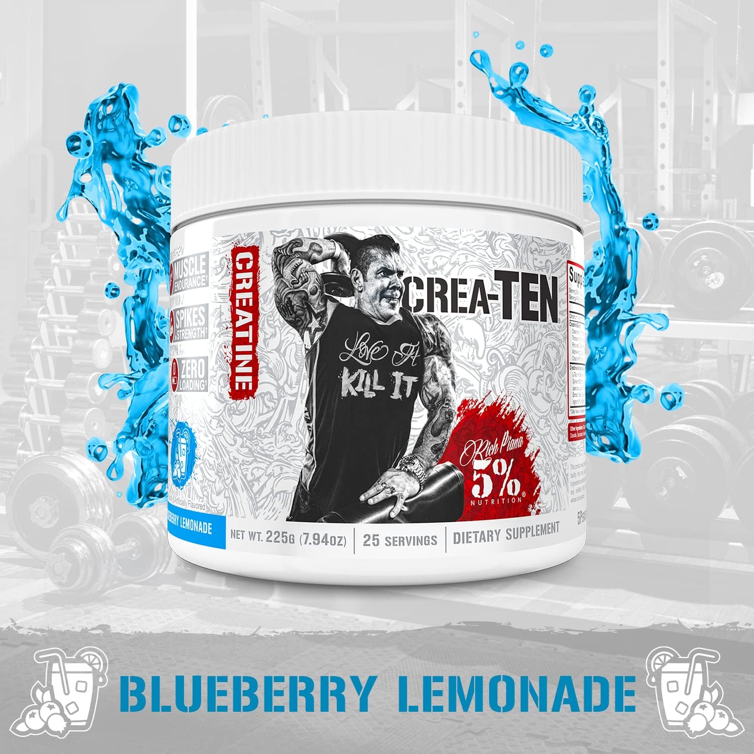 blueberry-lemonade-flavored-creatine-powder-for-muscle-gain-with-5-nutrition-createn-creatine-complex---maximize-power-strength-endurance-recovery-5