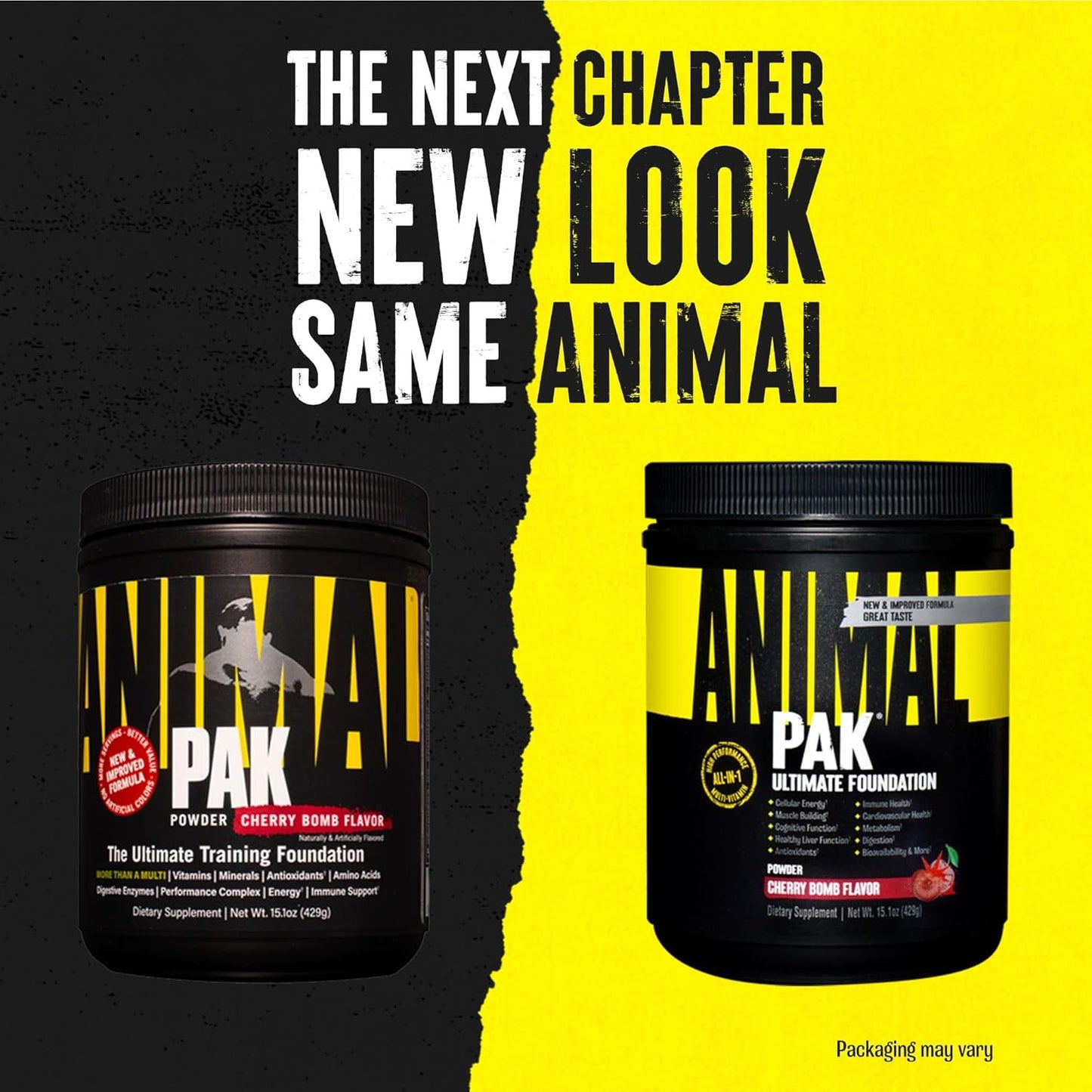 Animal Pak All-in-One Vitamin & Supplement Powder - Zinc, Vitamins C, B, D, Amino Acids, Immune Support, Digestive Enzymes - Daily Multivitamin for Women & Men - 60 Scoops - Espot.com.au