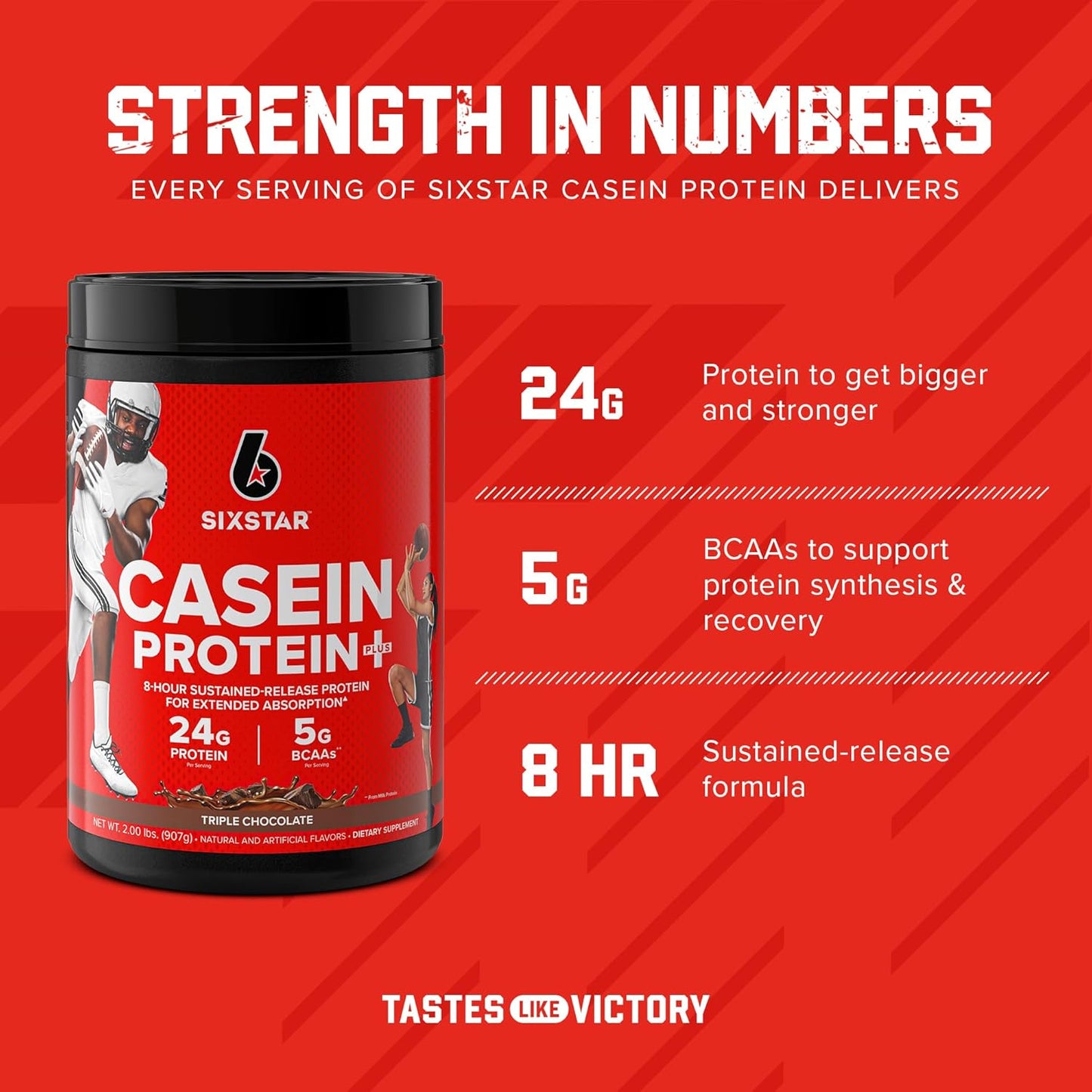 six-star-elite-series-whey-casein-protein-powder-bundle---100-vanilla-cream-whey-slow-digesting-casein-protein---18lbs-6