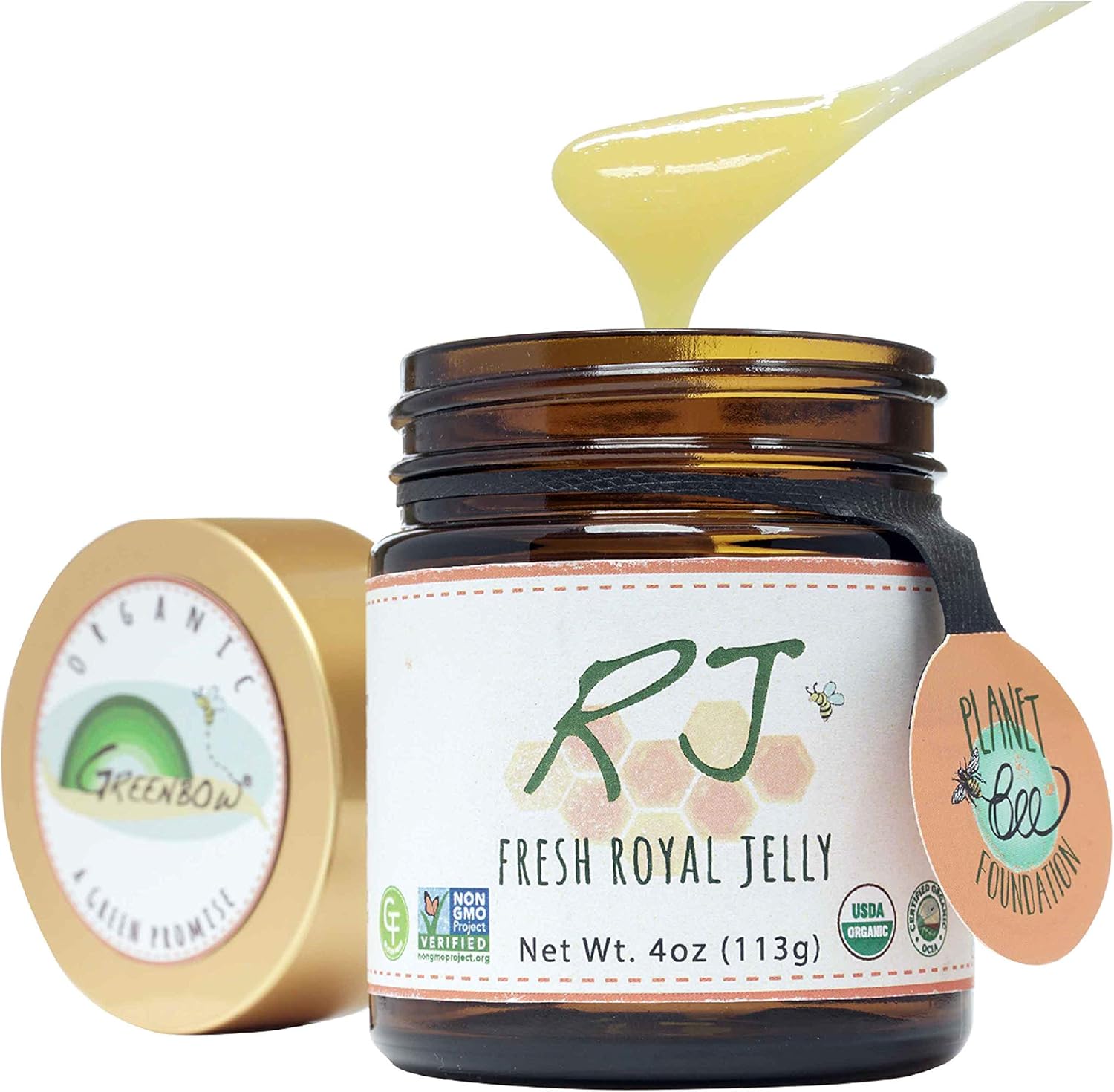 usda-certified-organic-greenbow-fresh-royal-jelly---non-gmo-halal-gluten-free---nutrient-dense-superfood-113g-1