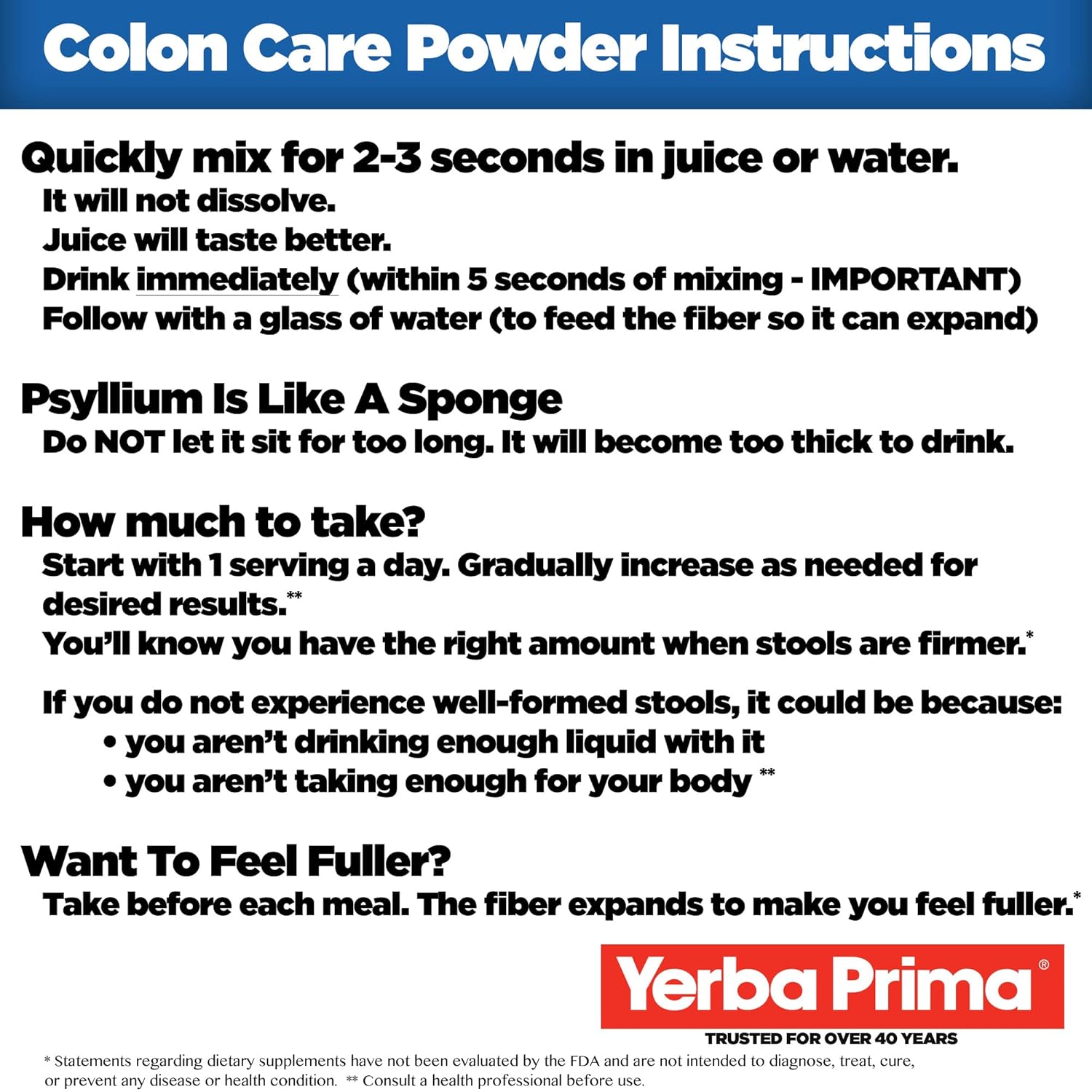 12-oz-yerba-prima-prebiotic-colon-care-formula-powder---psyllium-fiber-fos-magnesium-selenium---non-gmo-gluten-free-vegan-supplement-for-men-women-2