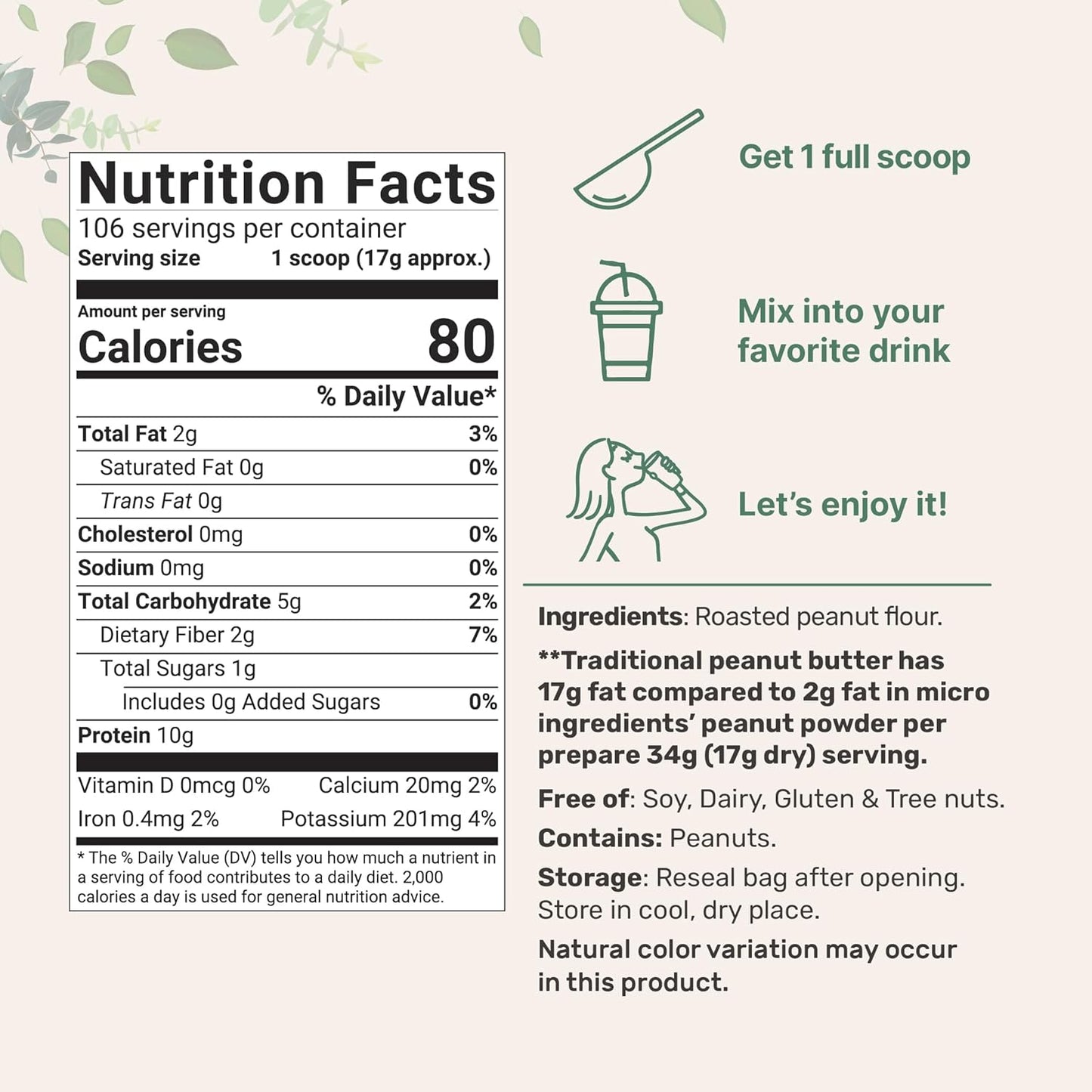 4lbs-micro-ingredients-peanut-butter-powder---106-servings-10g-protein-88-less-fat-no-added-sugarsalt-non-gmo-fresh-roasted-peanuts-2