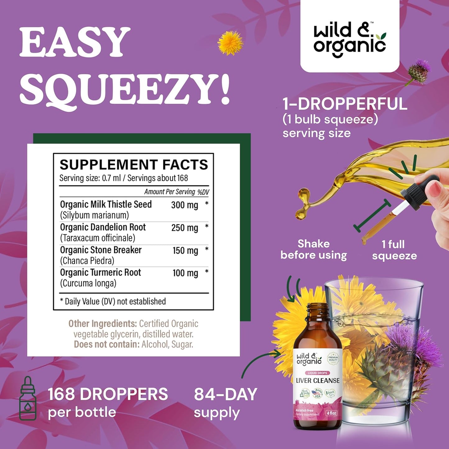 Organic Milk Thistle and Liver Cleanse Tincture Bundle - 4 fl oz Each - Espot.com.au