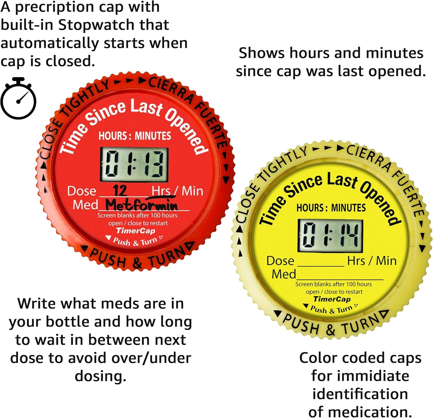 timercap-smart-pill-bottle-cap-with-built-in-stopwatch---medication-reminder-case-2-18-oz-amber-bottles---automatically-tracks-time-since-last-opened-2