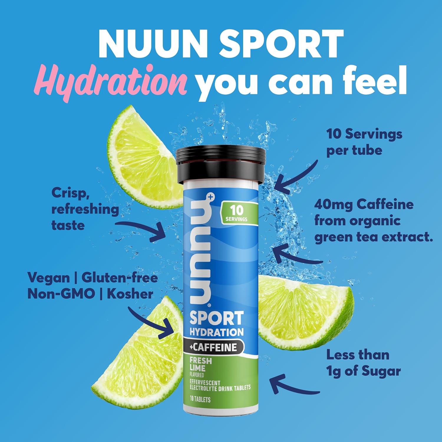 nuun-sport-caffeine-electrolyte-tablets---fresh-lime-flavor-dissolvable-in-water-5-essential-electrolytes-vegan-non-gmo-drink-mix---8-pack-80-servings-2