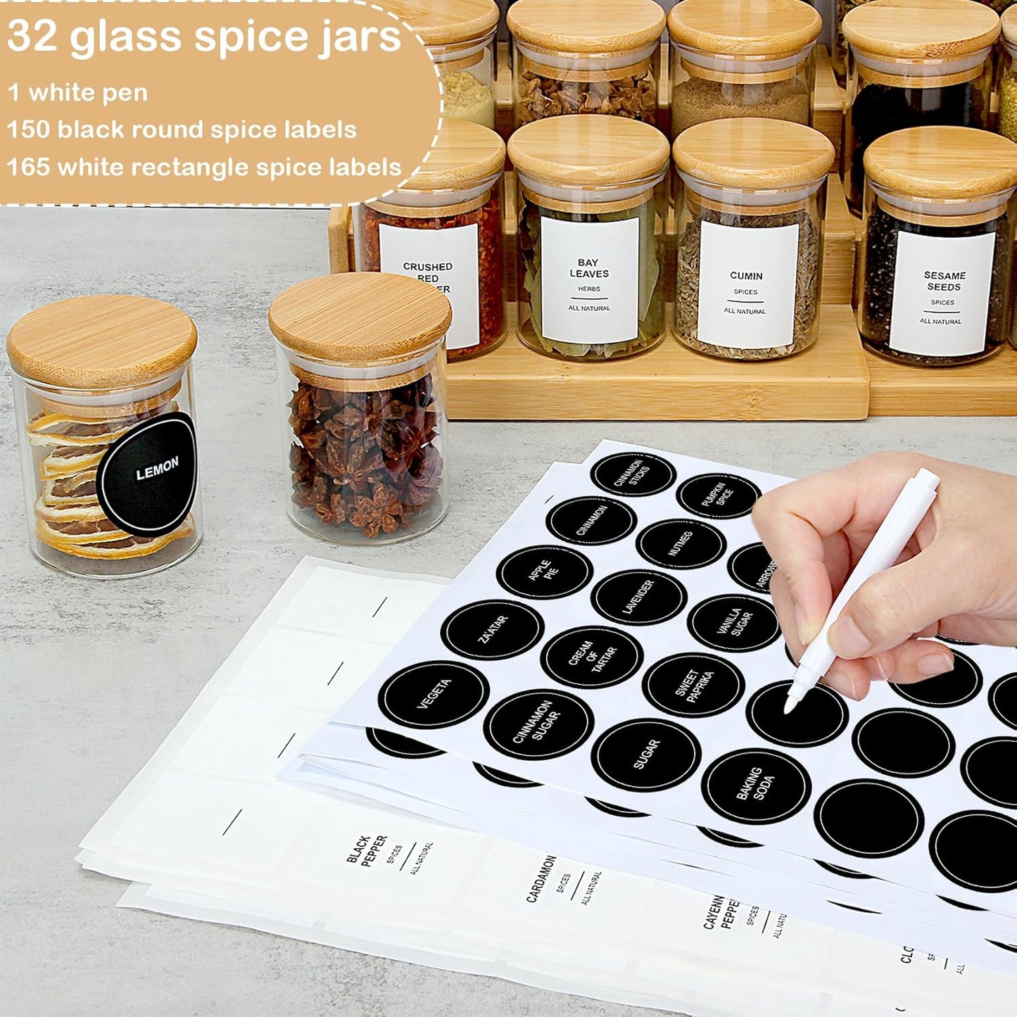 set-of-20-egtichome-4oz-glass-spice-jars-with-bamboo-lids-315-labels---clear-food-storage-containers-for-kitchen-sugar-salt-coffee-tea-beans-2